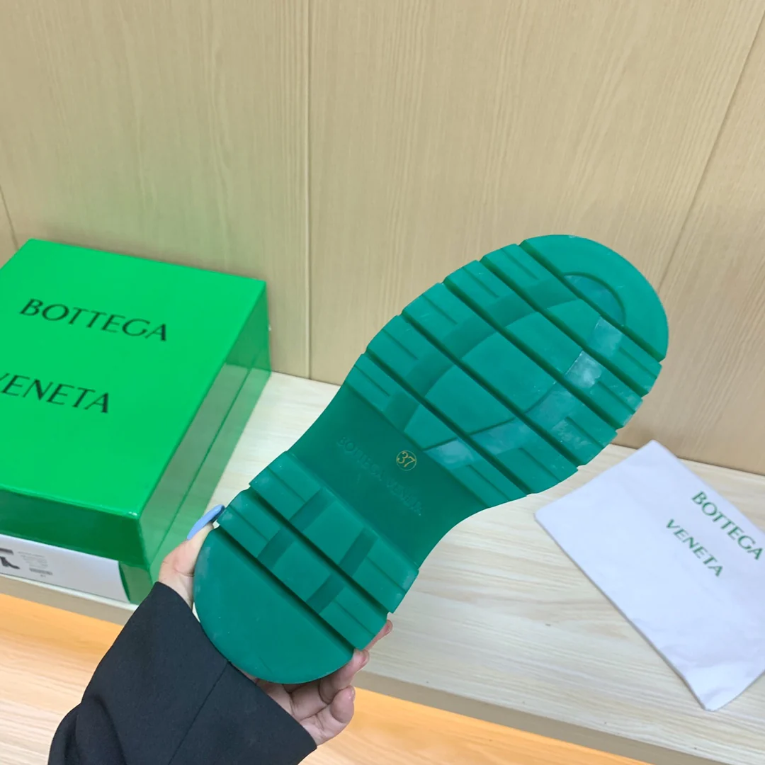 Новые высокие сапоги BV-22 осенне-зимняя коллекция - зеленая подошва