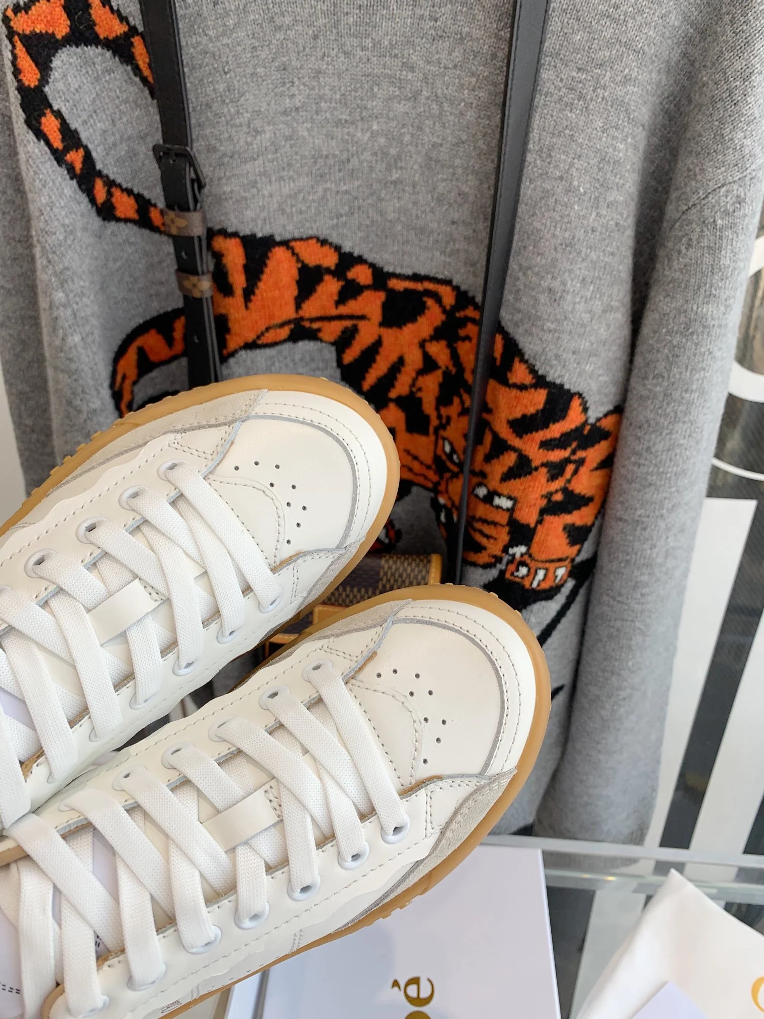 Chloe - Белые кроссовки - Кроссовки на платформе - Повседневная обувь