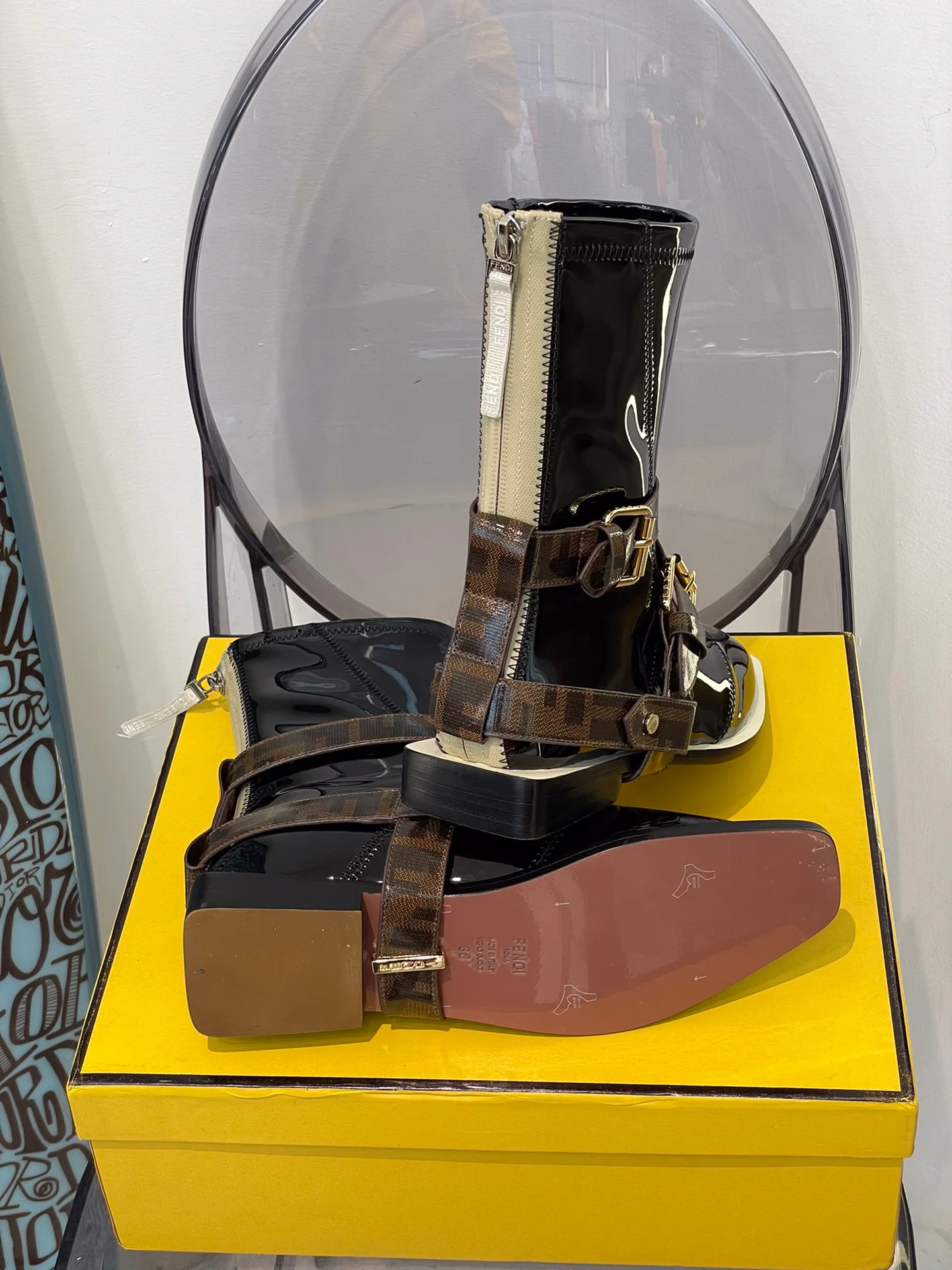 Fendi - Стильные - Британский стиль - Модные ботинки