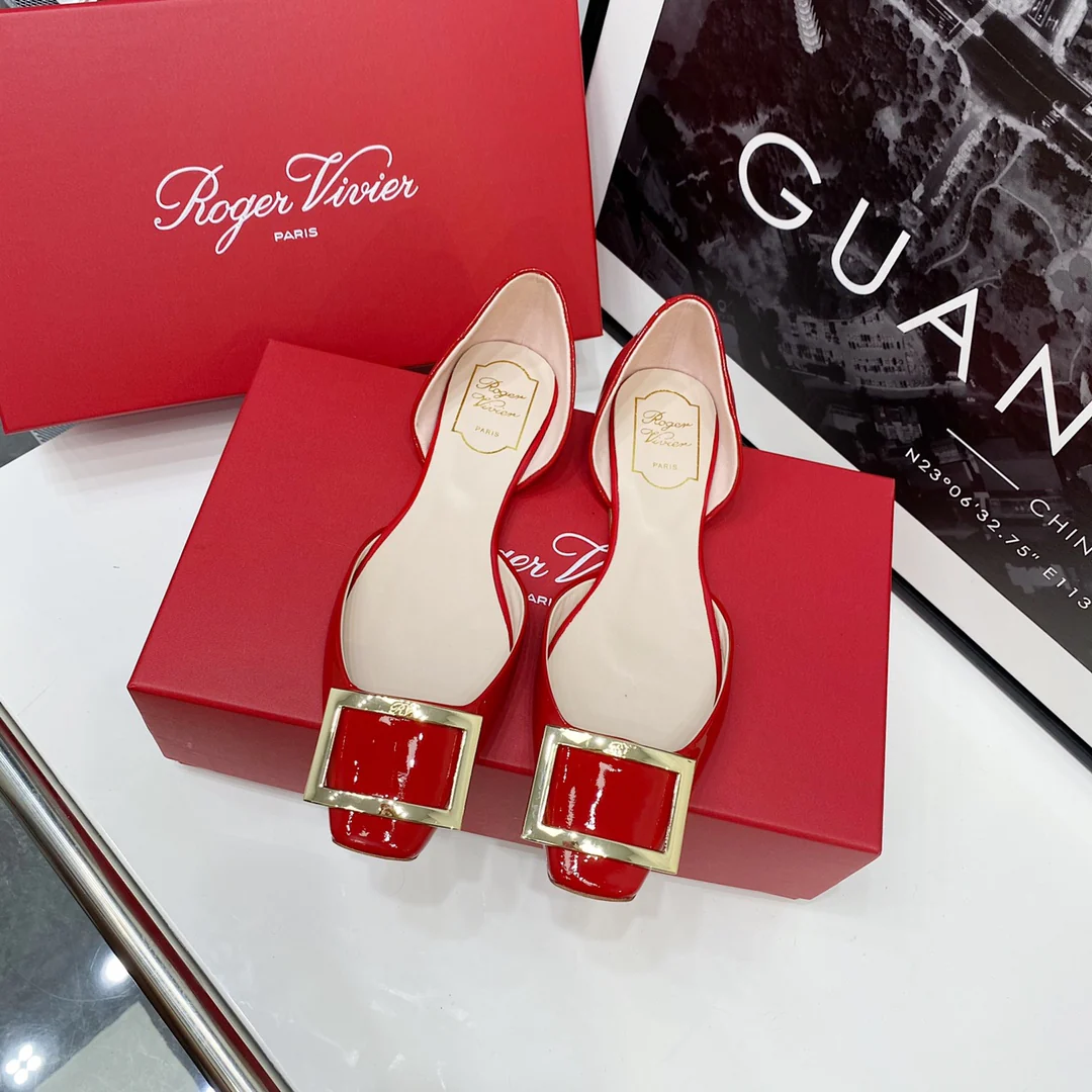 RV-плоское дно, полая квадратная верхняя часть, красный