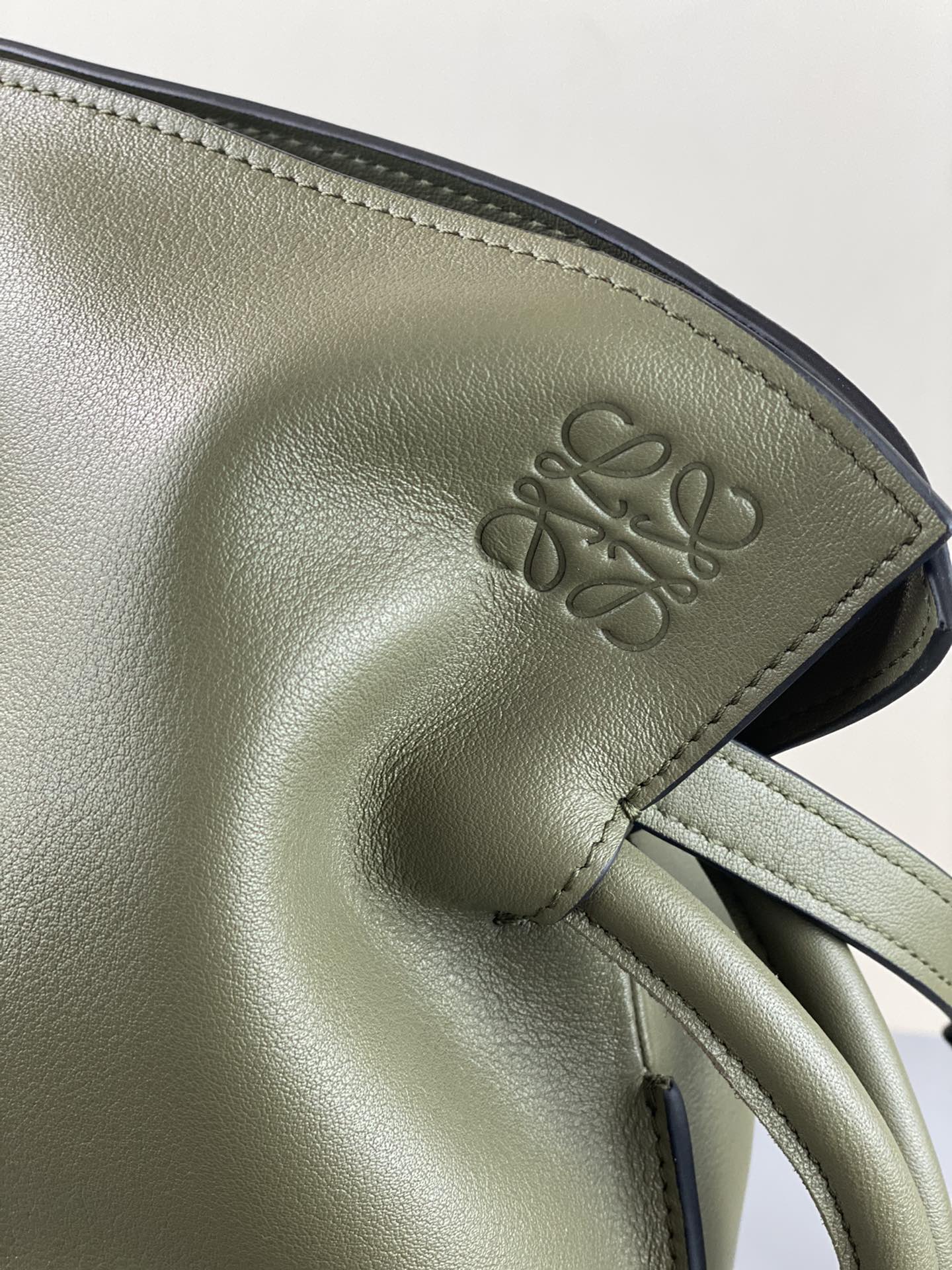 Loewe 2020 Upgraded Flamenco Leather Grass Green
