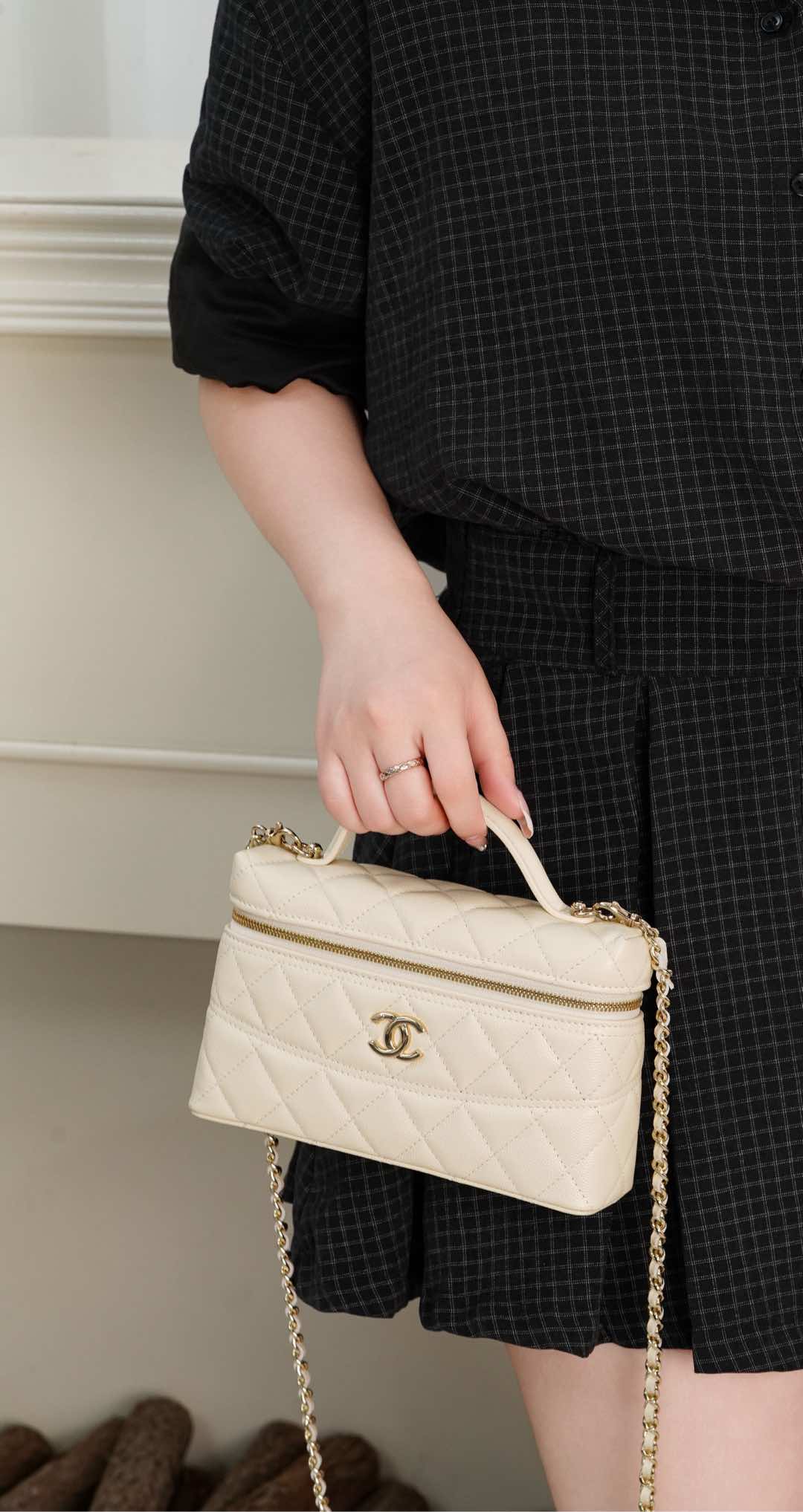 25 центов - Ручной пакет-коробочка - Личи Корова - Бежевый