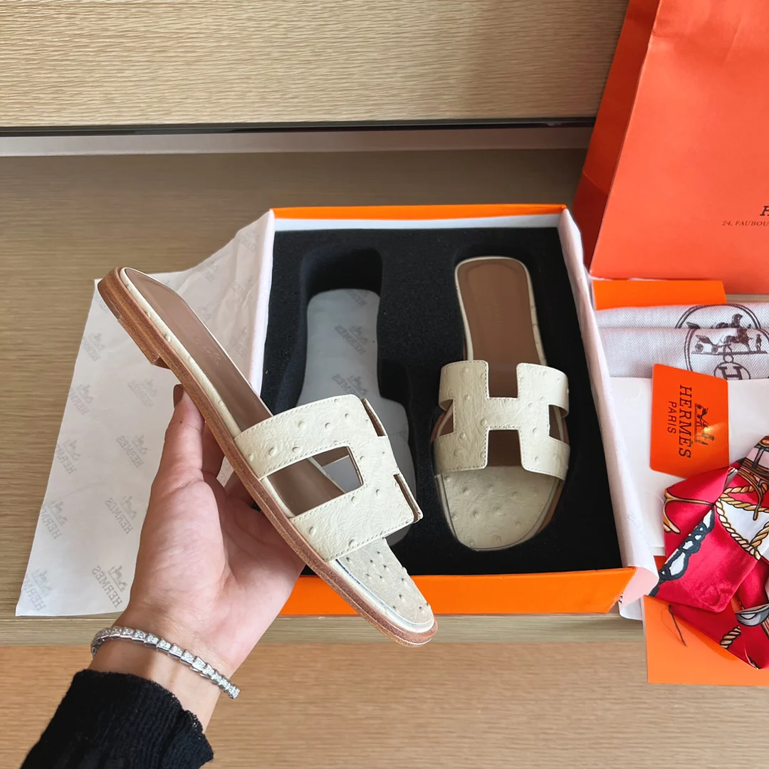 Сандалии Hermes-h Flat Sandals-3