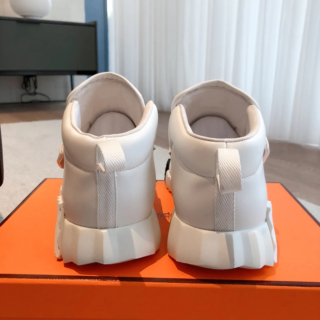 Новые кроссовки Hermes Giga 2023 года - унисекс - белые - 1