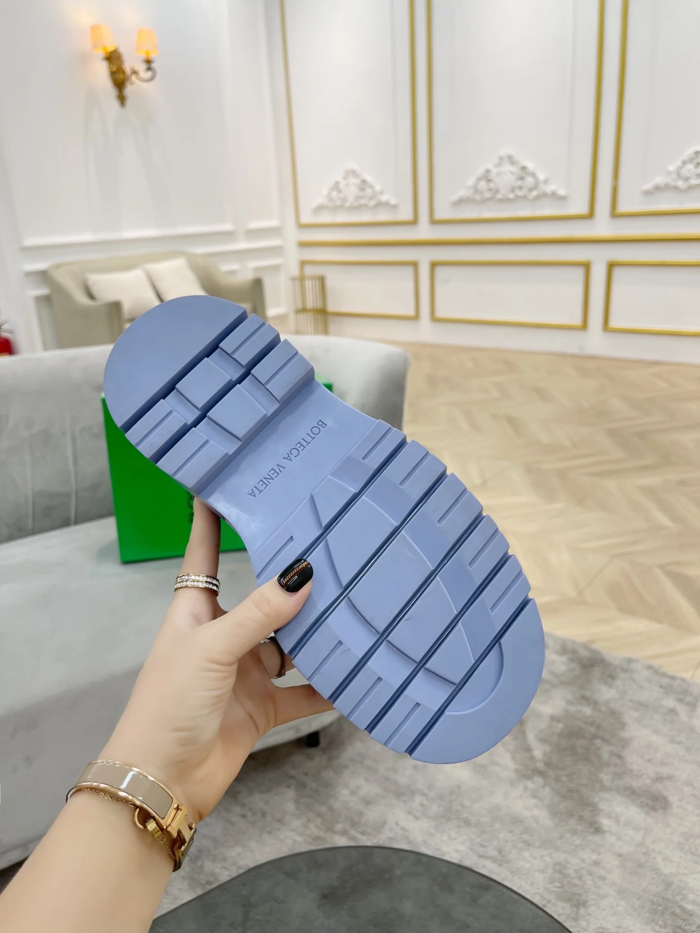 BV - Светло-голубые - Ботинки на низкой платформе