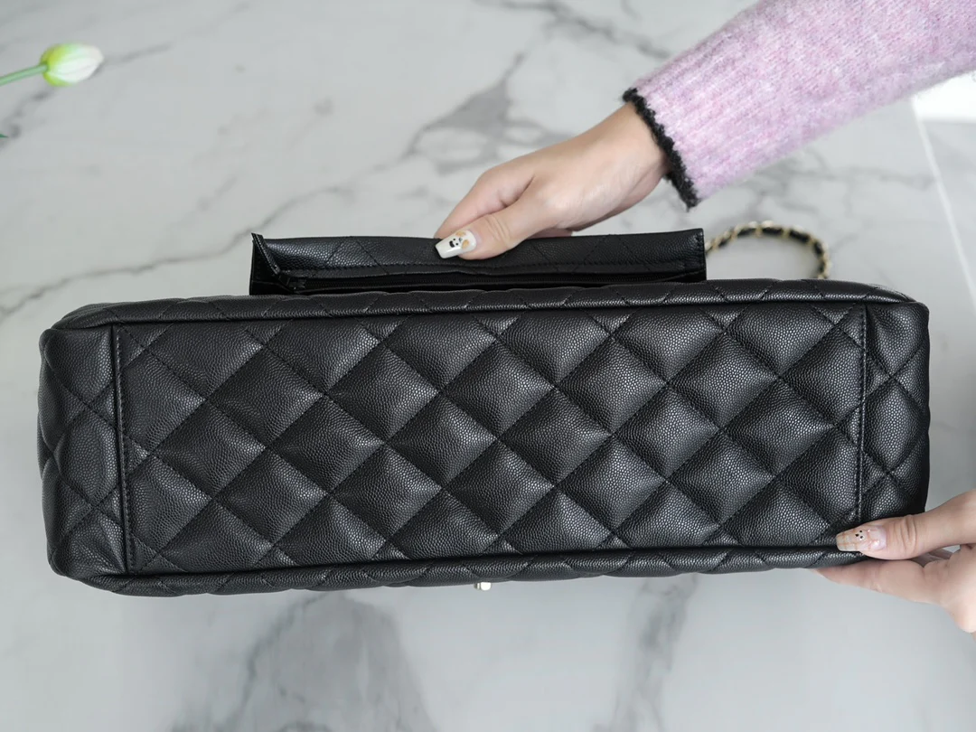 Сумка Chanel 24c Extra Large CF Chain Shoulder Bag - Caviar Black