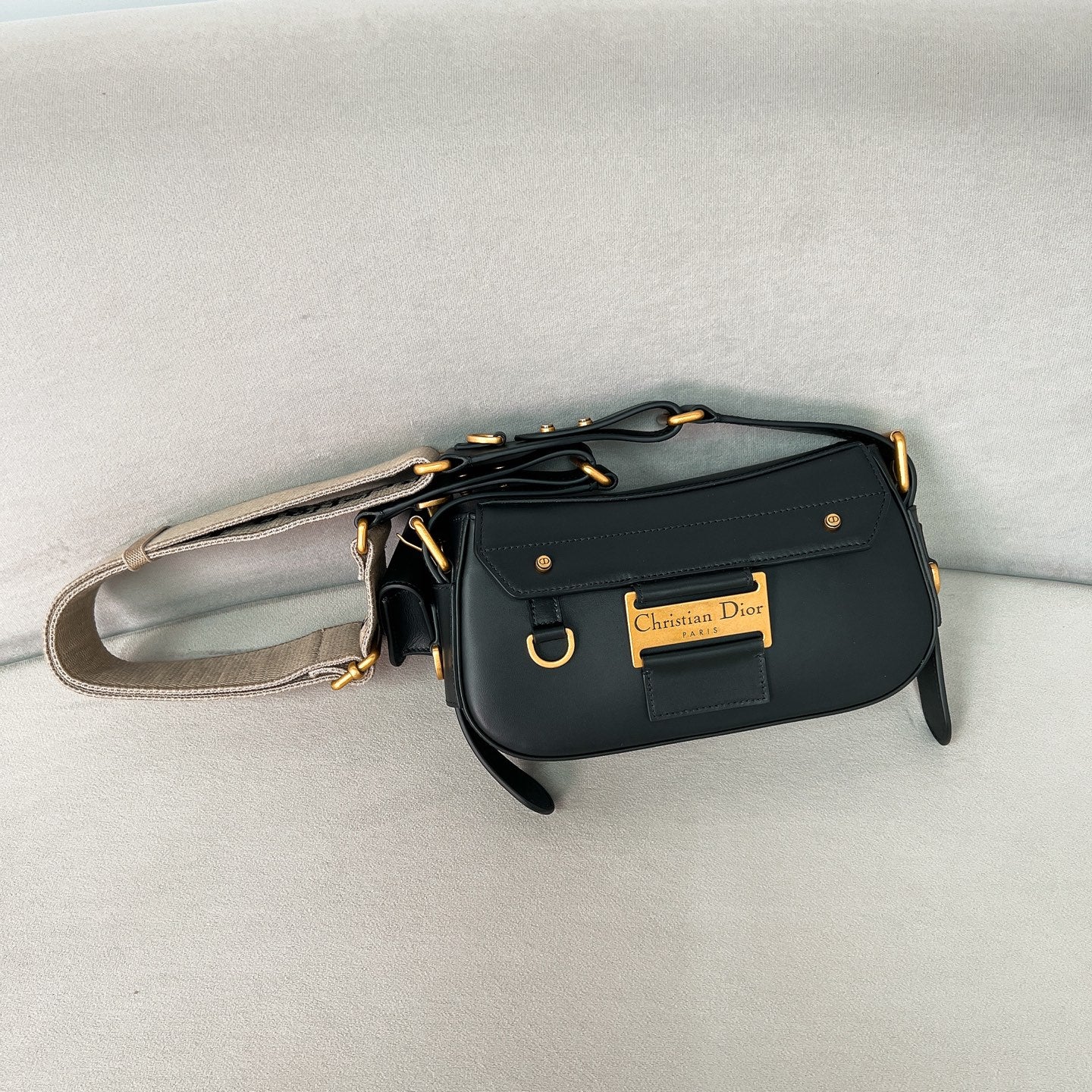 Сумка Dior Streetchic через плечо, маленькая, черная.