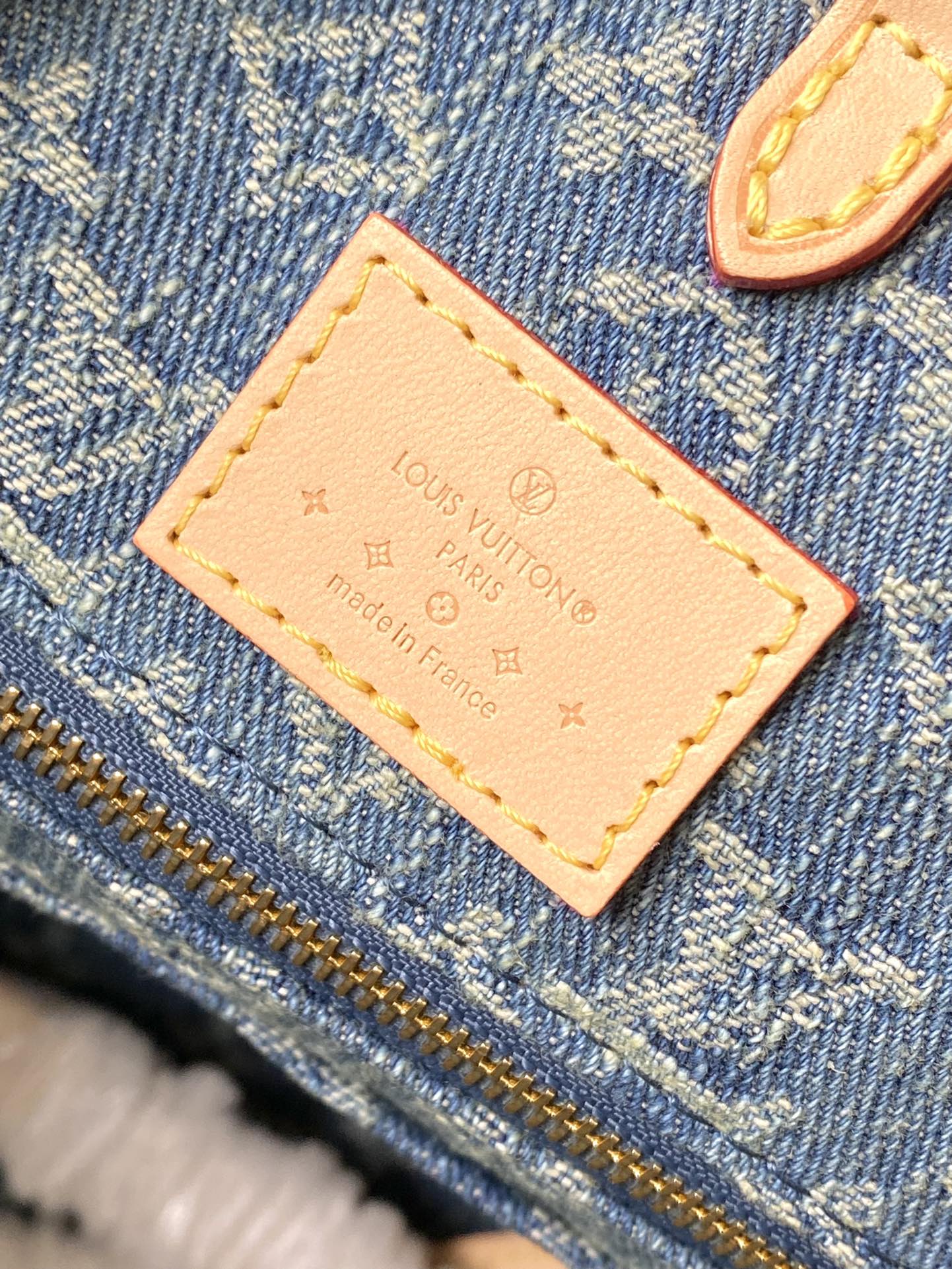 m46871-LV-onthego Сумка через плечо/сумочка из джинсовой ткани, синяя