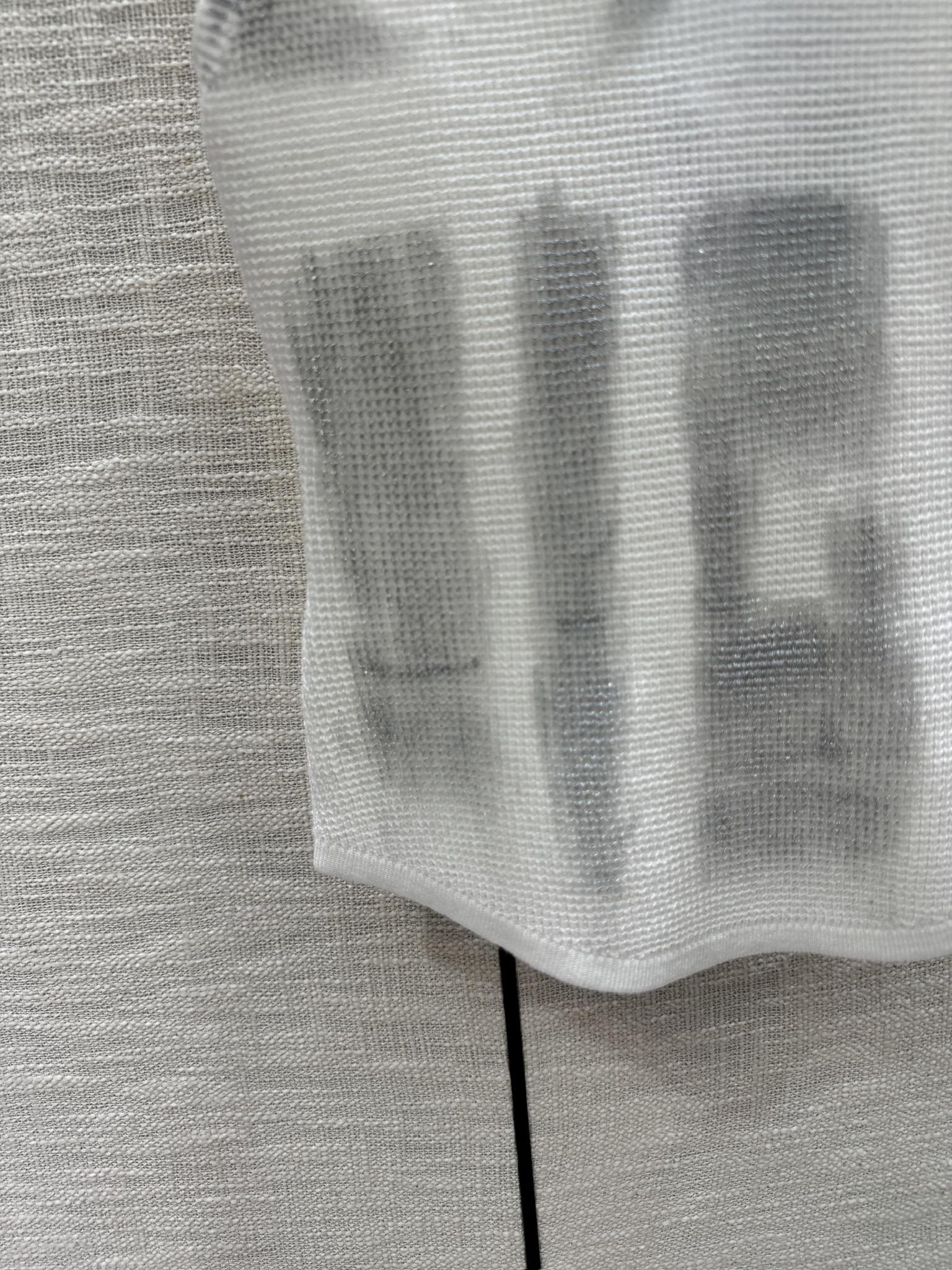 Вязаный жилет Chanel 2403 Graffiti с V-образным вырезом