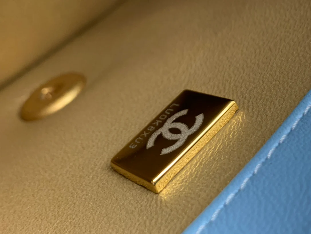 Chanel 2022 Walnut Gold Ball Square Fat Bread - 1