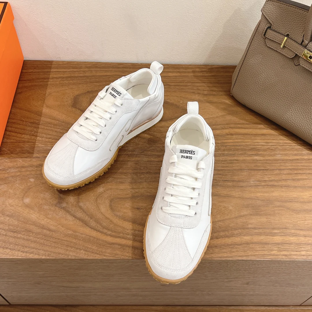 Повседневные туфли Hermes 2024 - белые