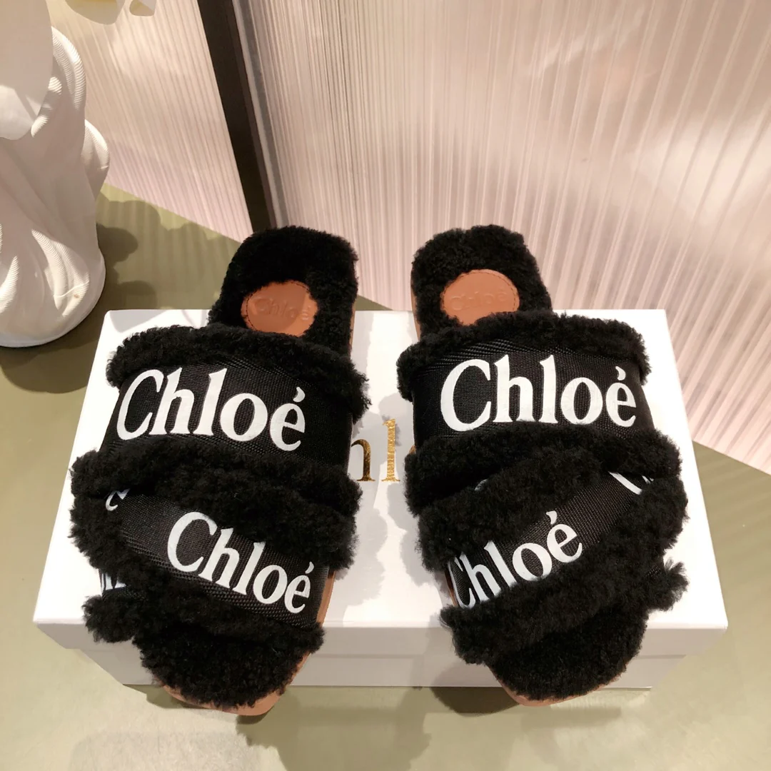 Туфли Chloe - Chloe - из овечьей шерсти - тапочки