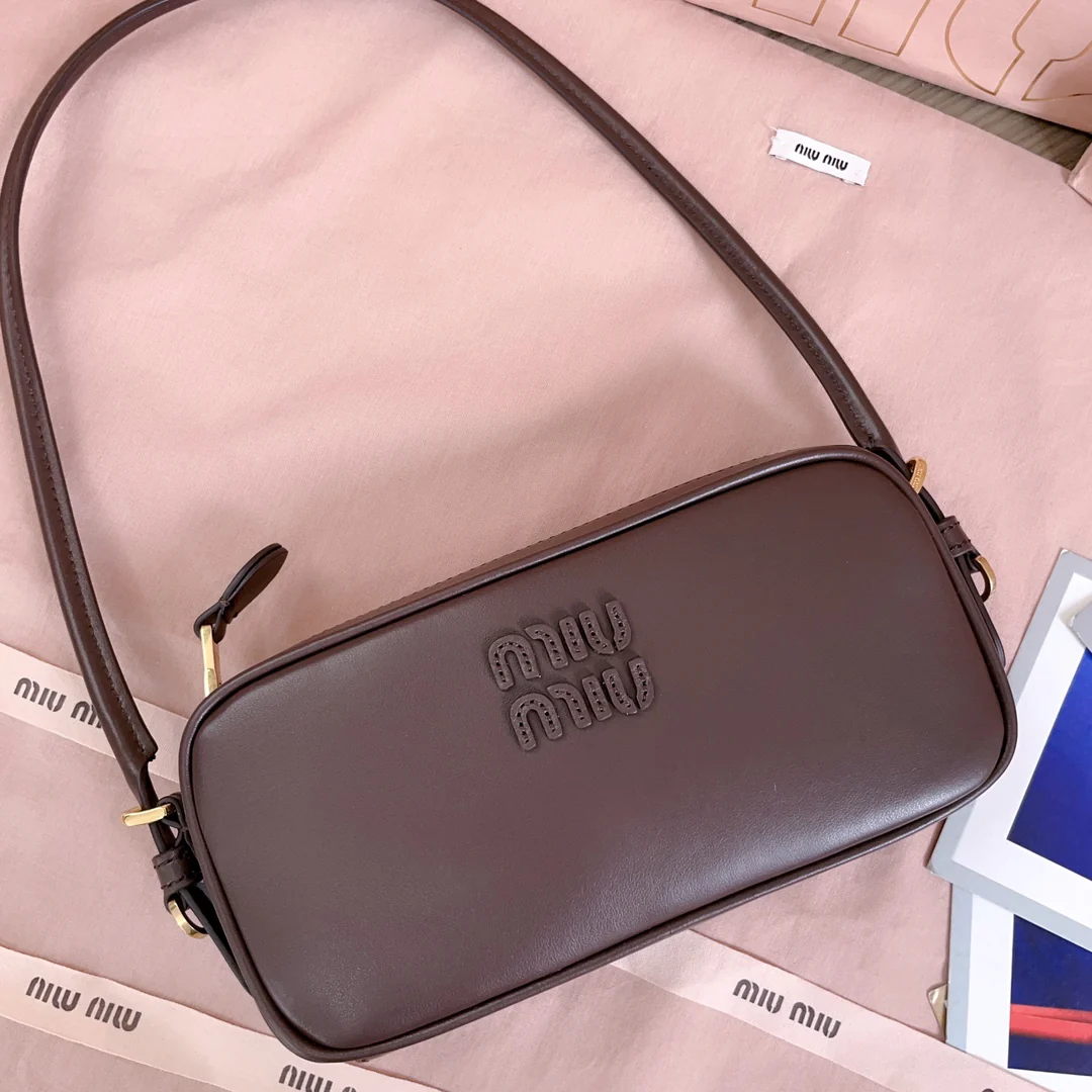 Сумка для маджонга Miu Miu-5ne024-коричневого цвета