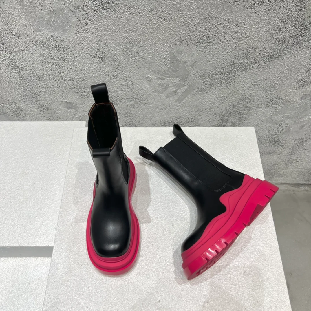 BV-22ss - Британские ретро-сапоги до середины икры - Унисекс - Черный Foundation - 1