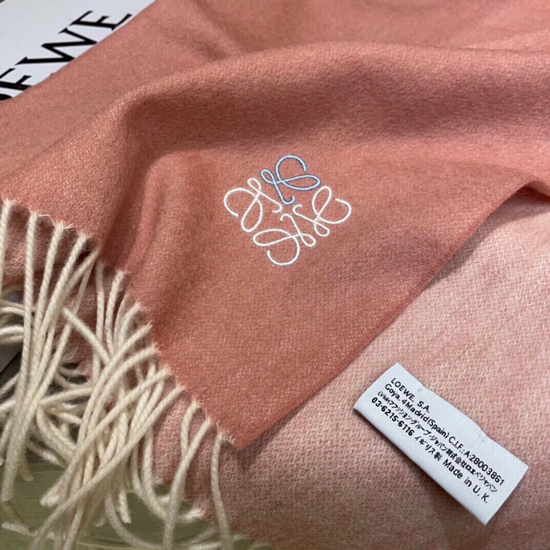 Шарф ?Лолита? с вышивкой ?Водяная рябь? — 100 г — Кашемир — Розовый