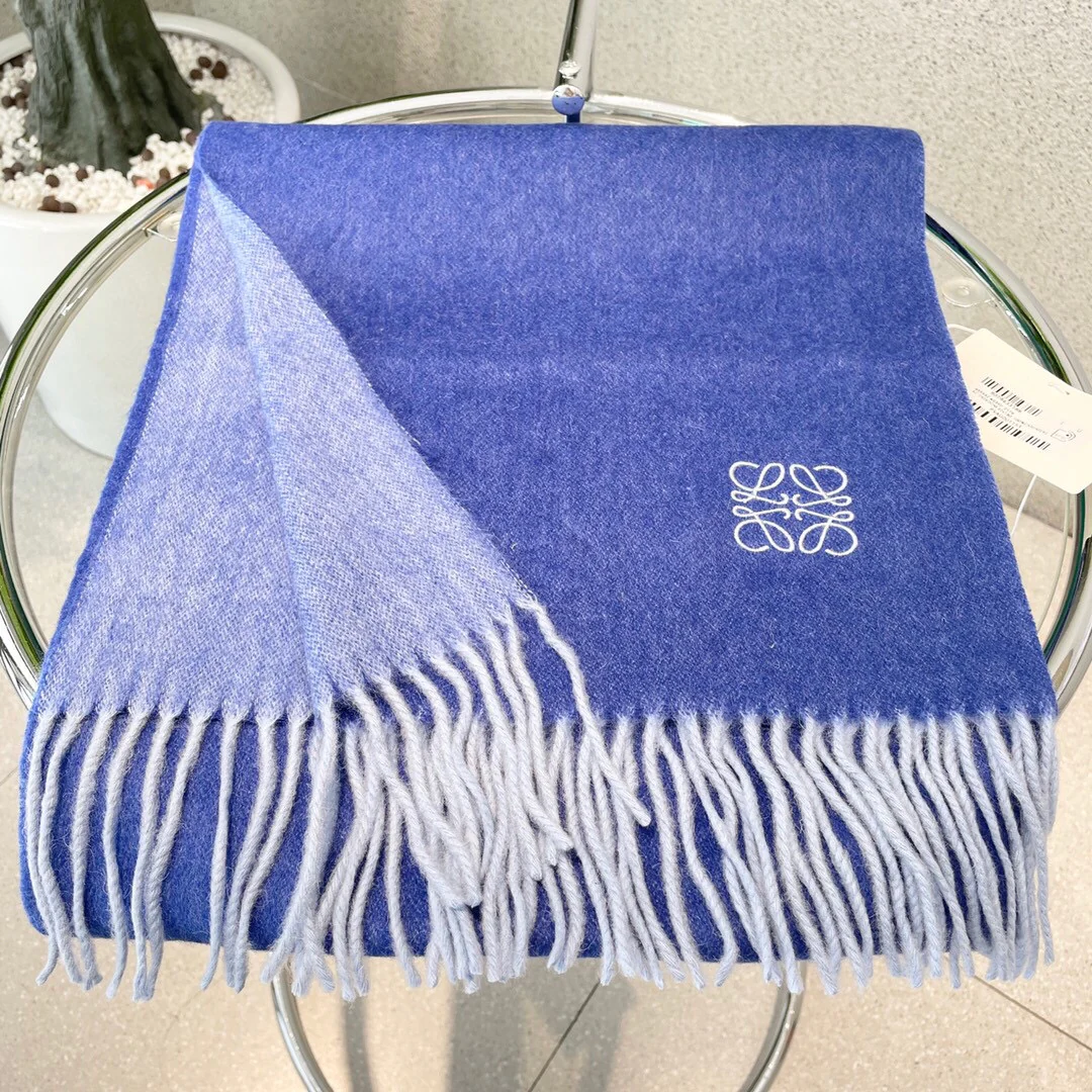 Двусторонний кашемировый шарф Lolwei - 32-180 см