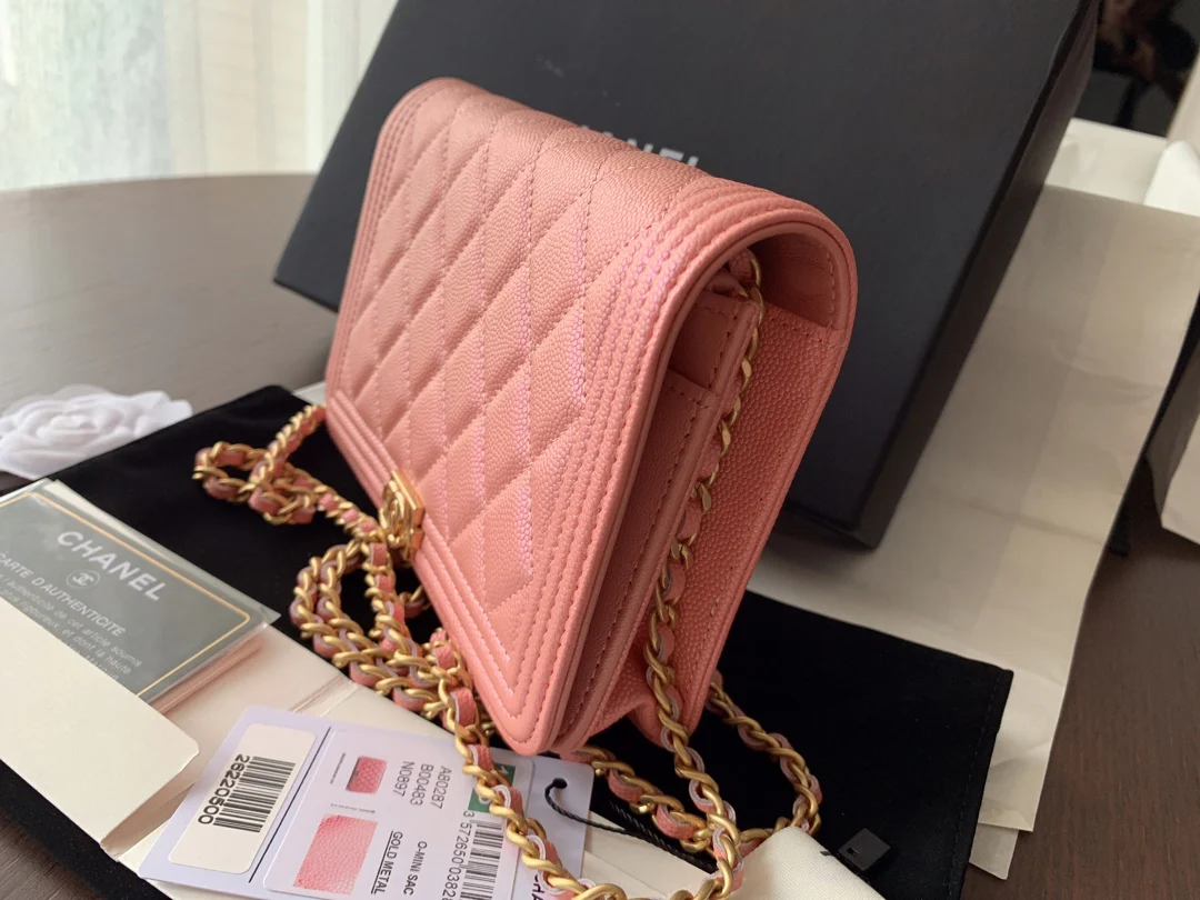 Chanel Boy WOC Pearl Collection - Глянцевая кожа - 2