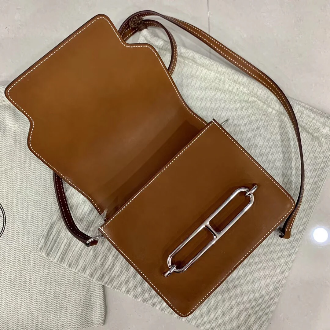 Hermes-roulis-19-veau-barenia-34-fauve-серебряная пряжка