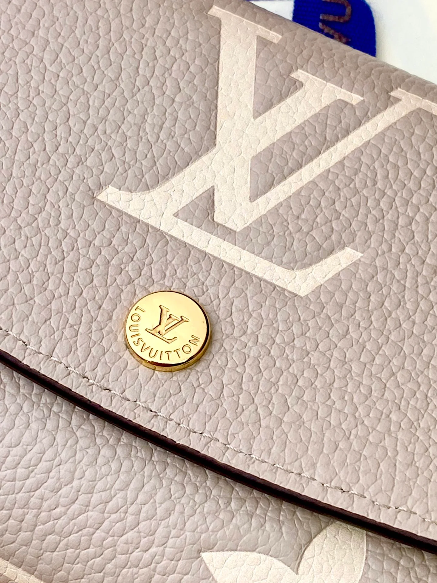 LV-m60699-Длинный трехсекционный кошелек-Серый