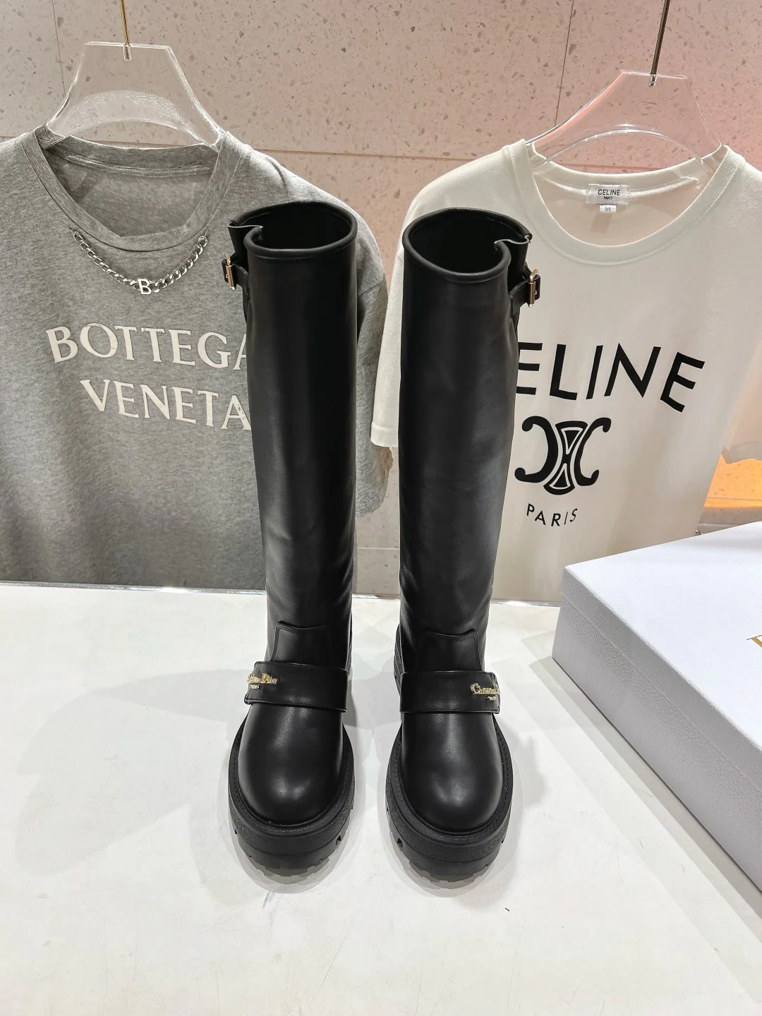 Конные сапоги Dior 2024 - черные