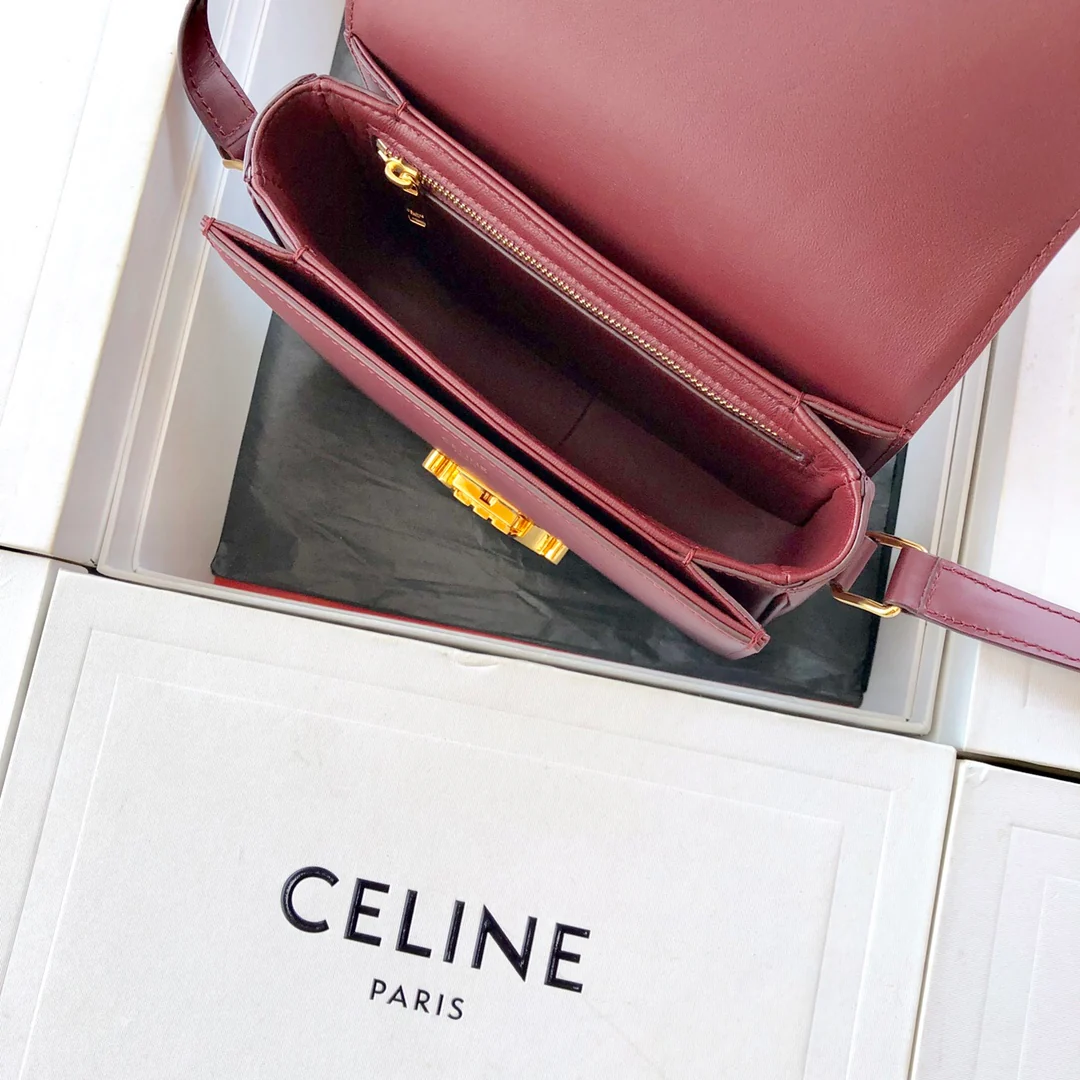 Сумка Celine Triomphe из телячьей кожи - подростковая - 18 - 5 см