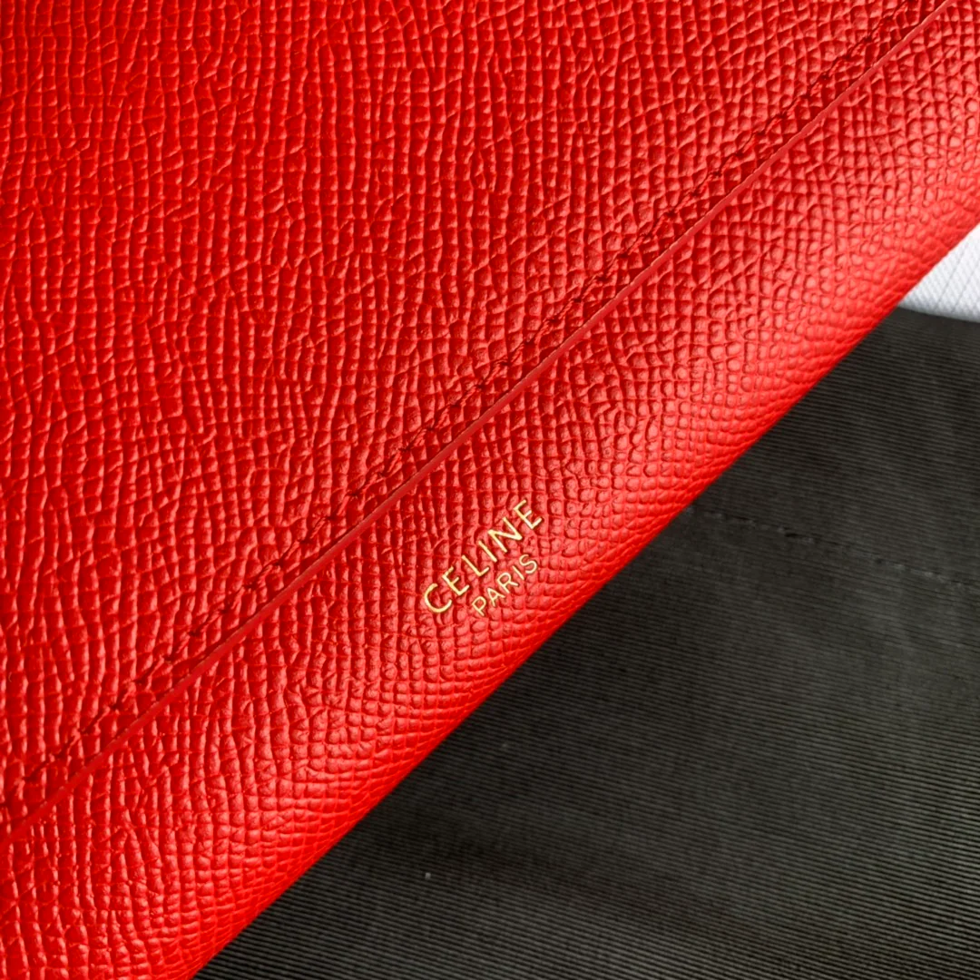 Кошелек-книжка Celine с принтом ?Красная пальма?