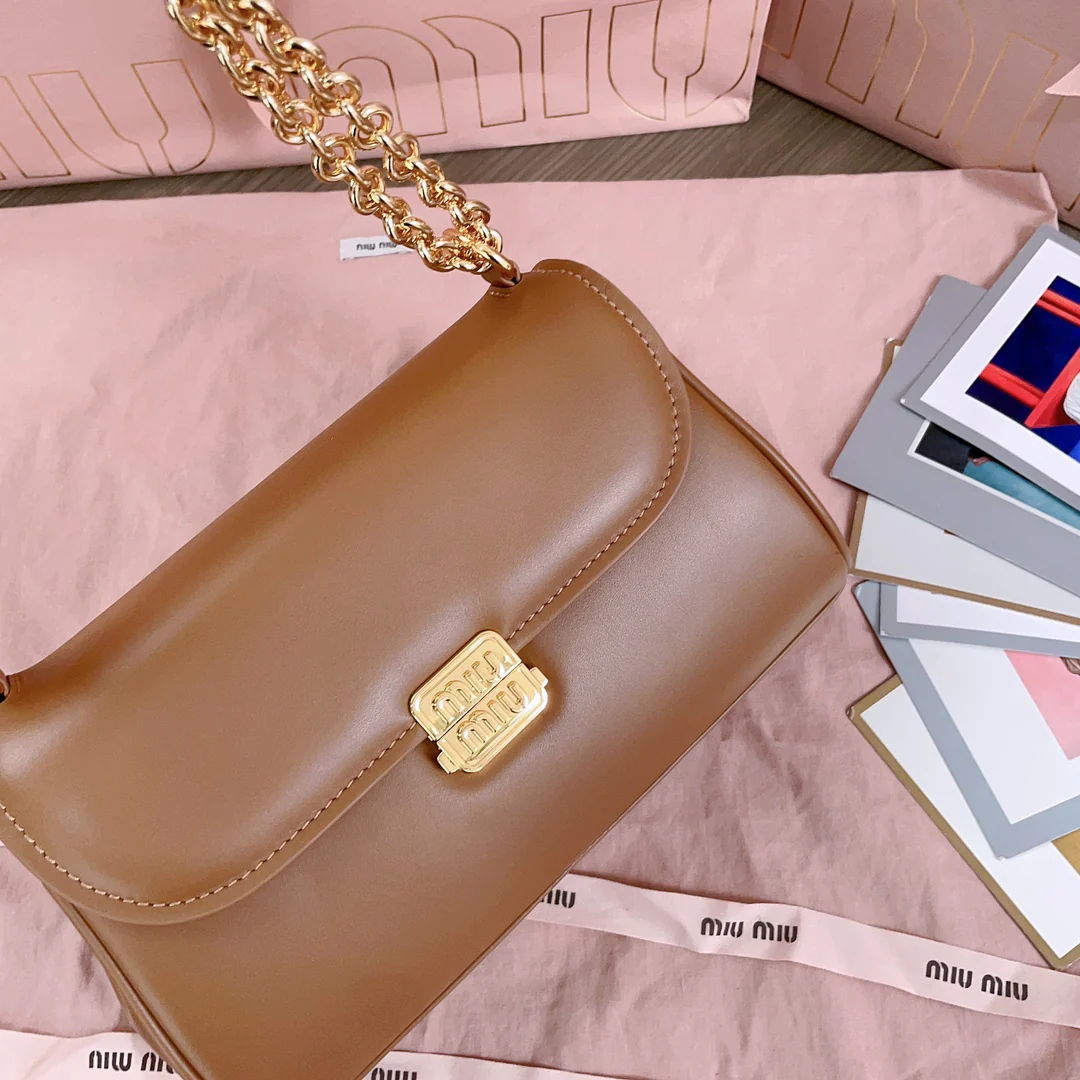 Miu Miu - 5bd266 - Сумка-багет - Коричневая