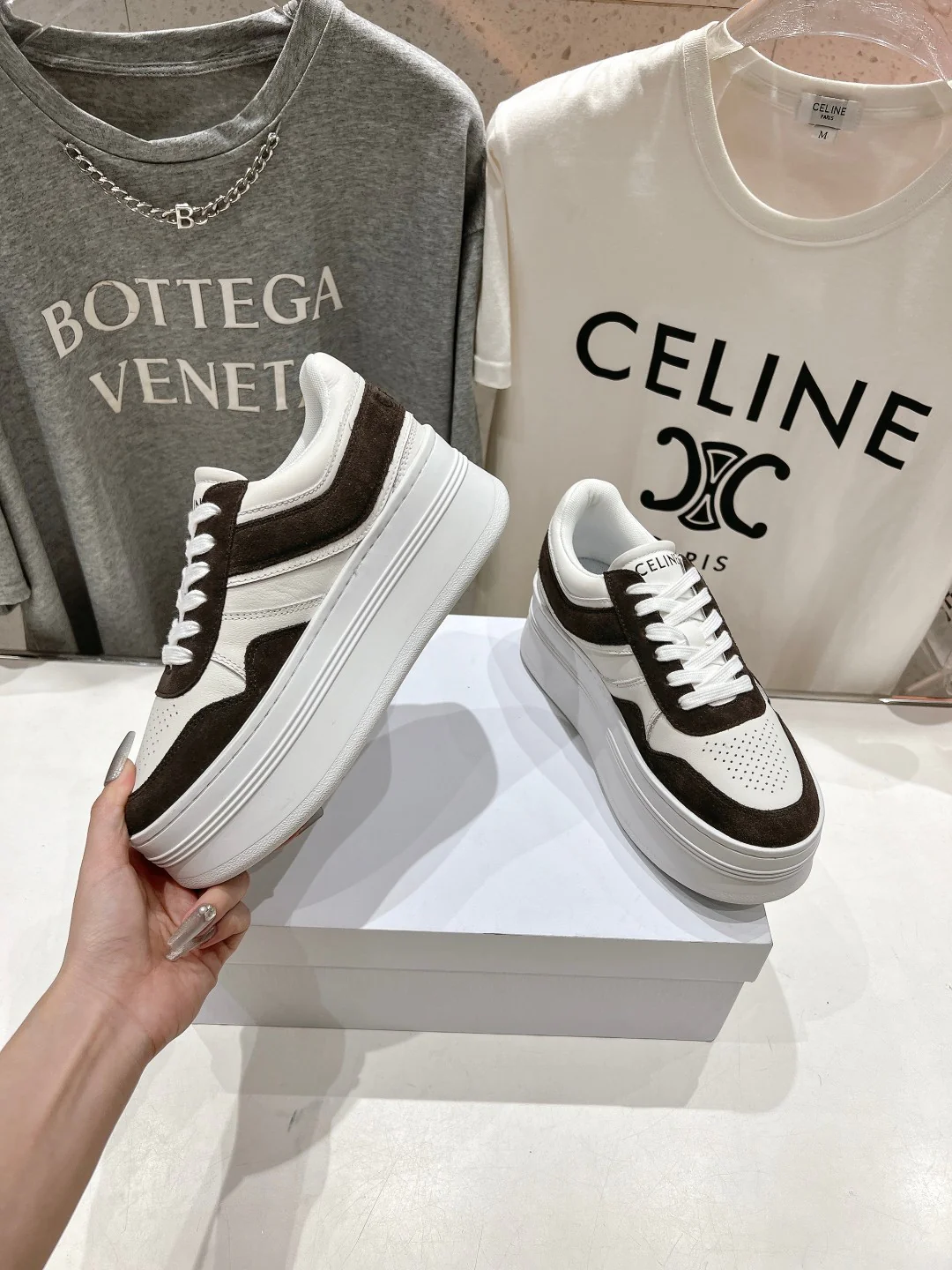 Кроссовки на платформе Celine 2024 — черные