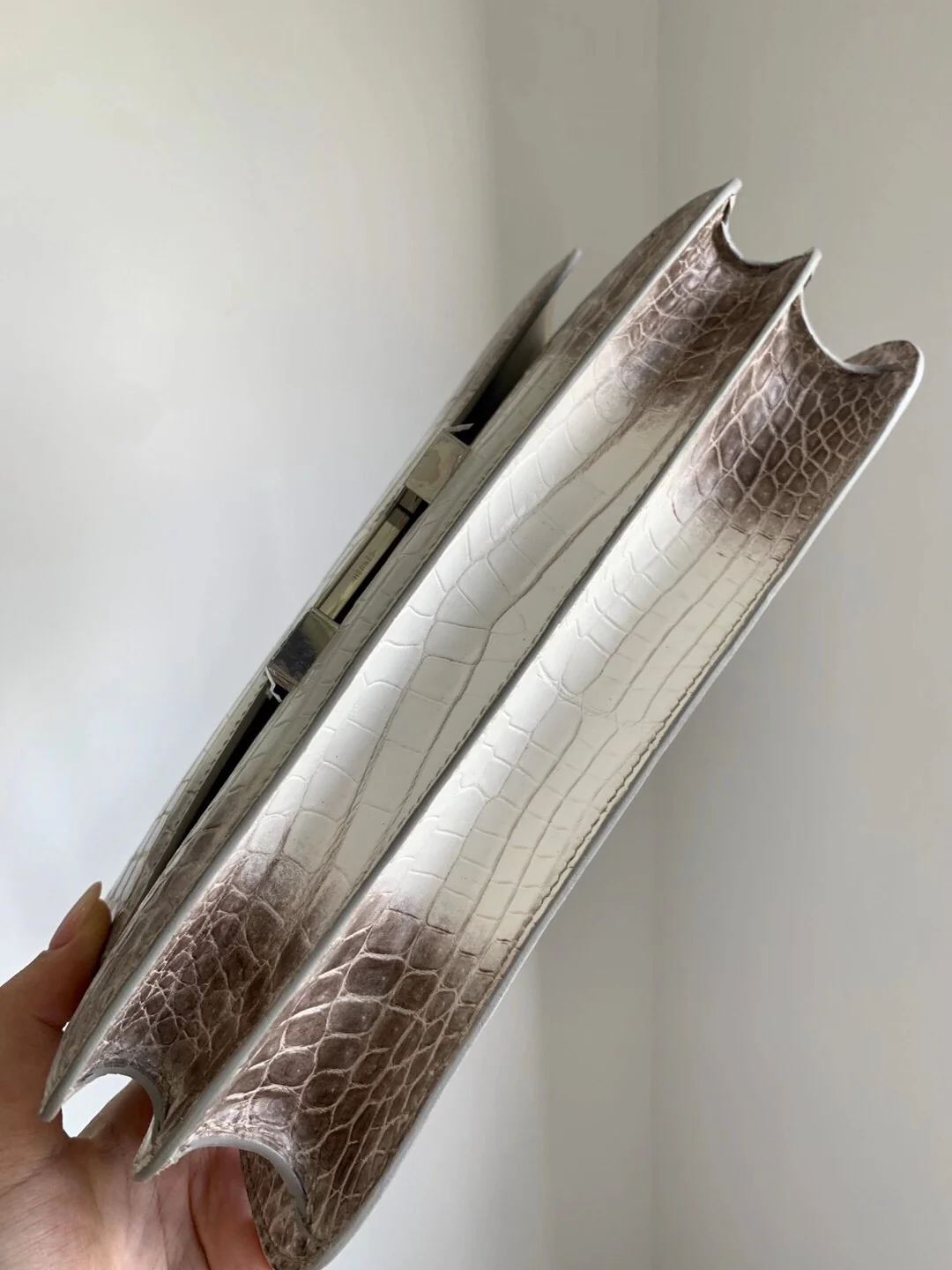 Серебряная пряжка Hermes Constance 26 Elan Himalaya