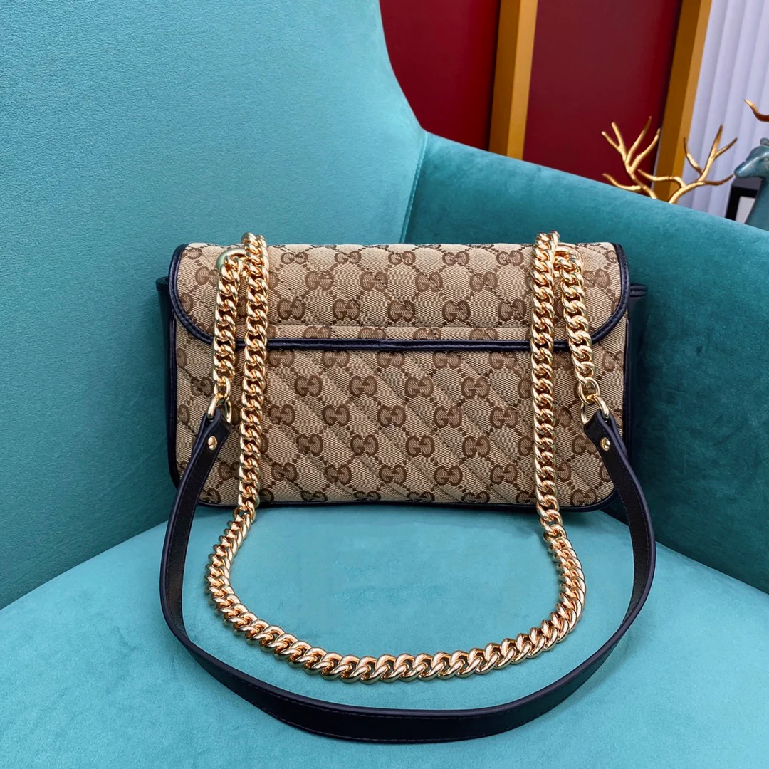 Gucci Marmont Medium 26cm Canvas Monogram