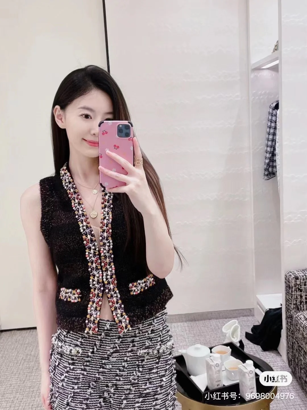 Chanel 2403 - Вязаный жилет ручной работы в этническом стиле