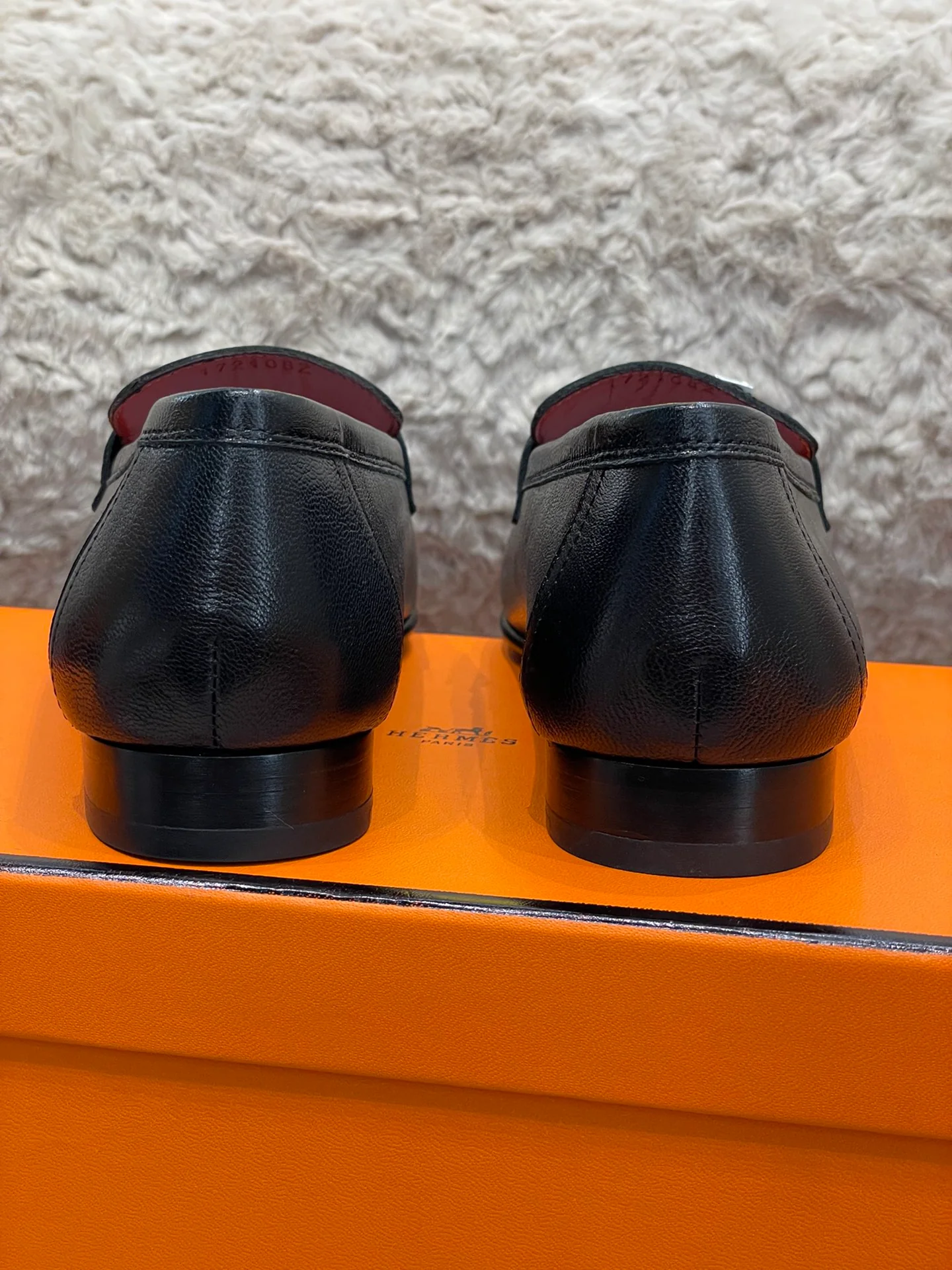 Классические лоферы Hermes с закругленным носком