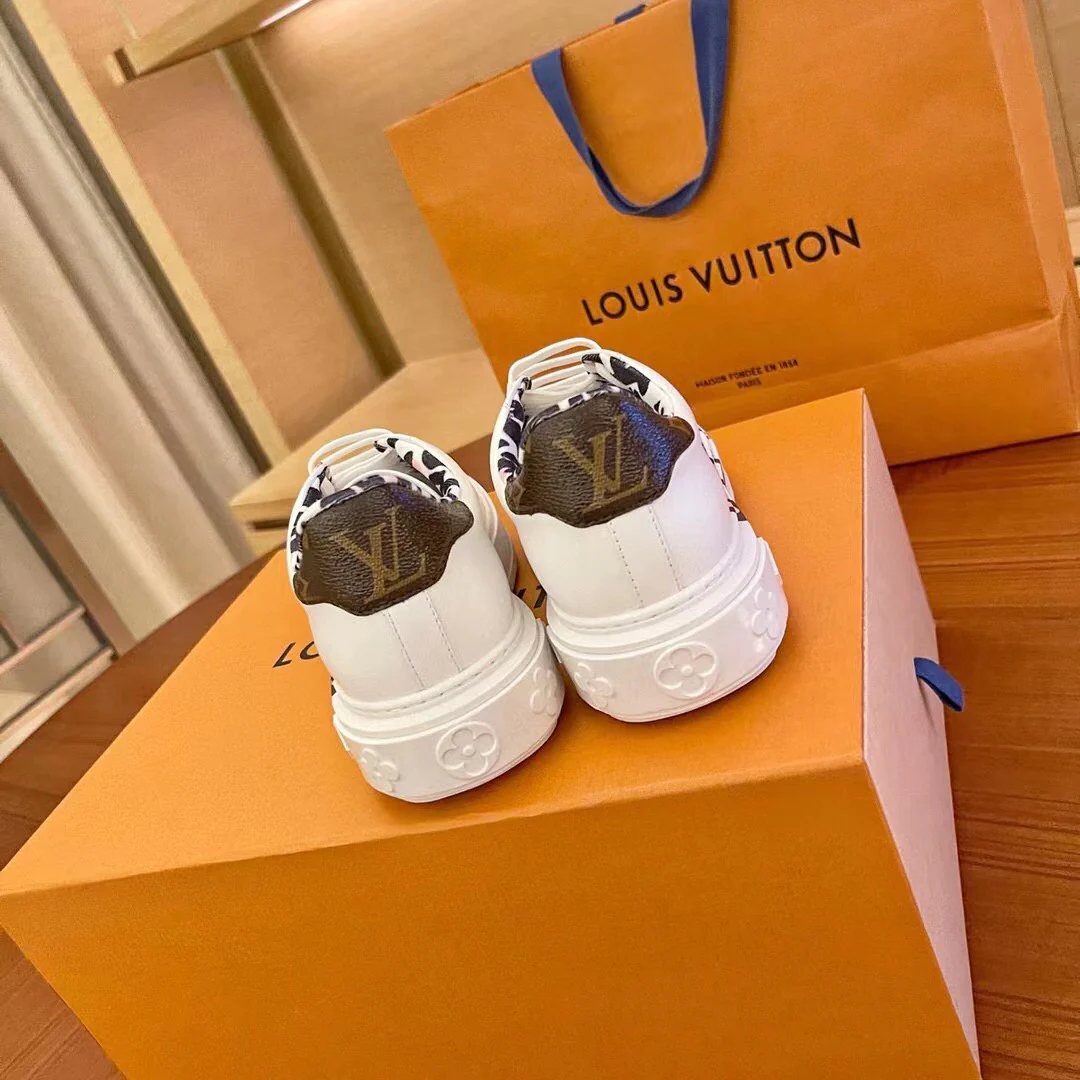 Обувь LV - LV - новая модель ранней весны 2022 года - белые кроссовки на платформе