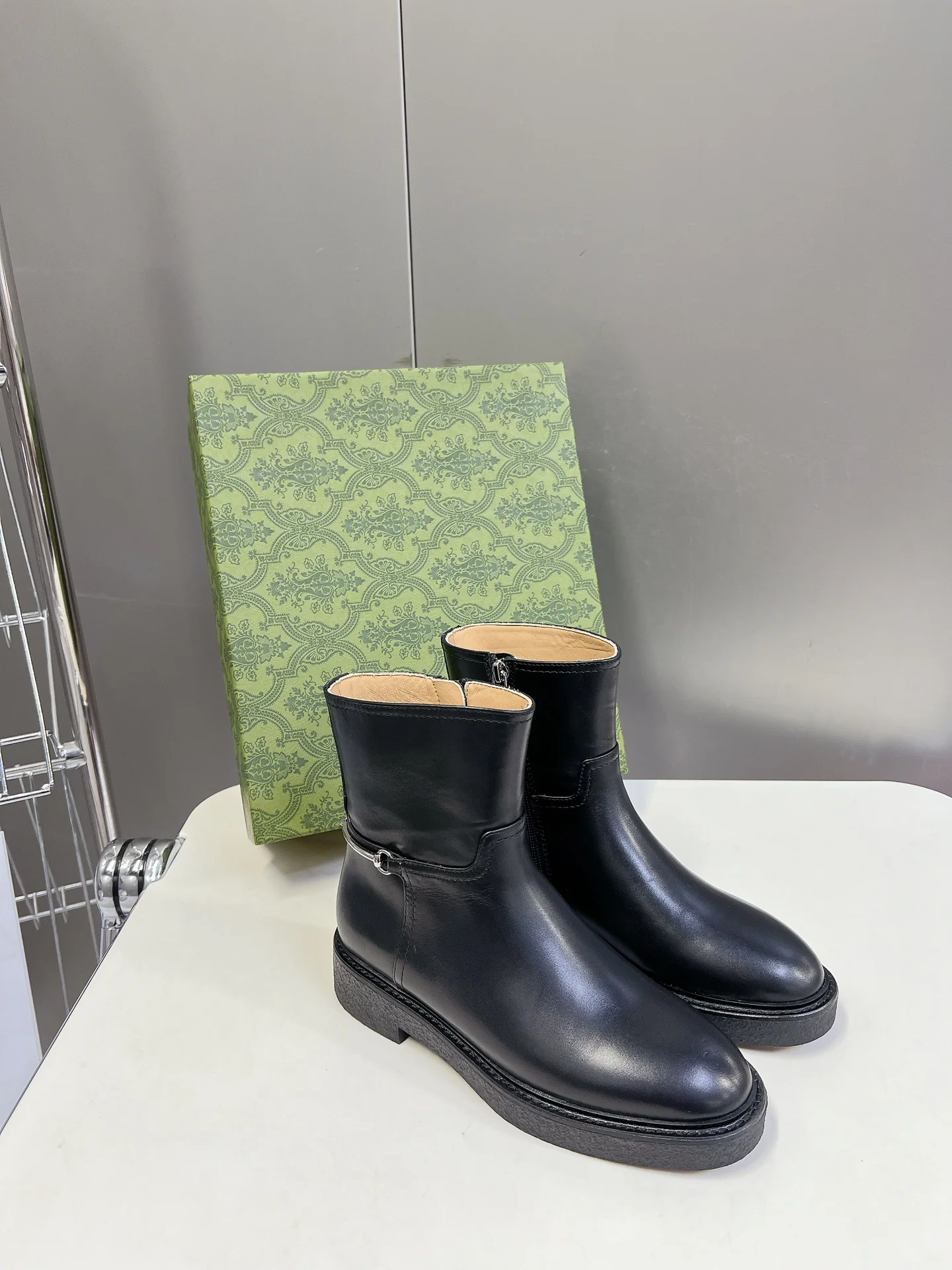 Ботинки для верховой езды Gucci 2024 - Черные - 1