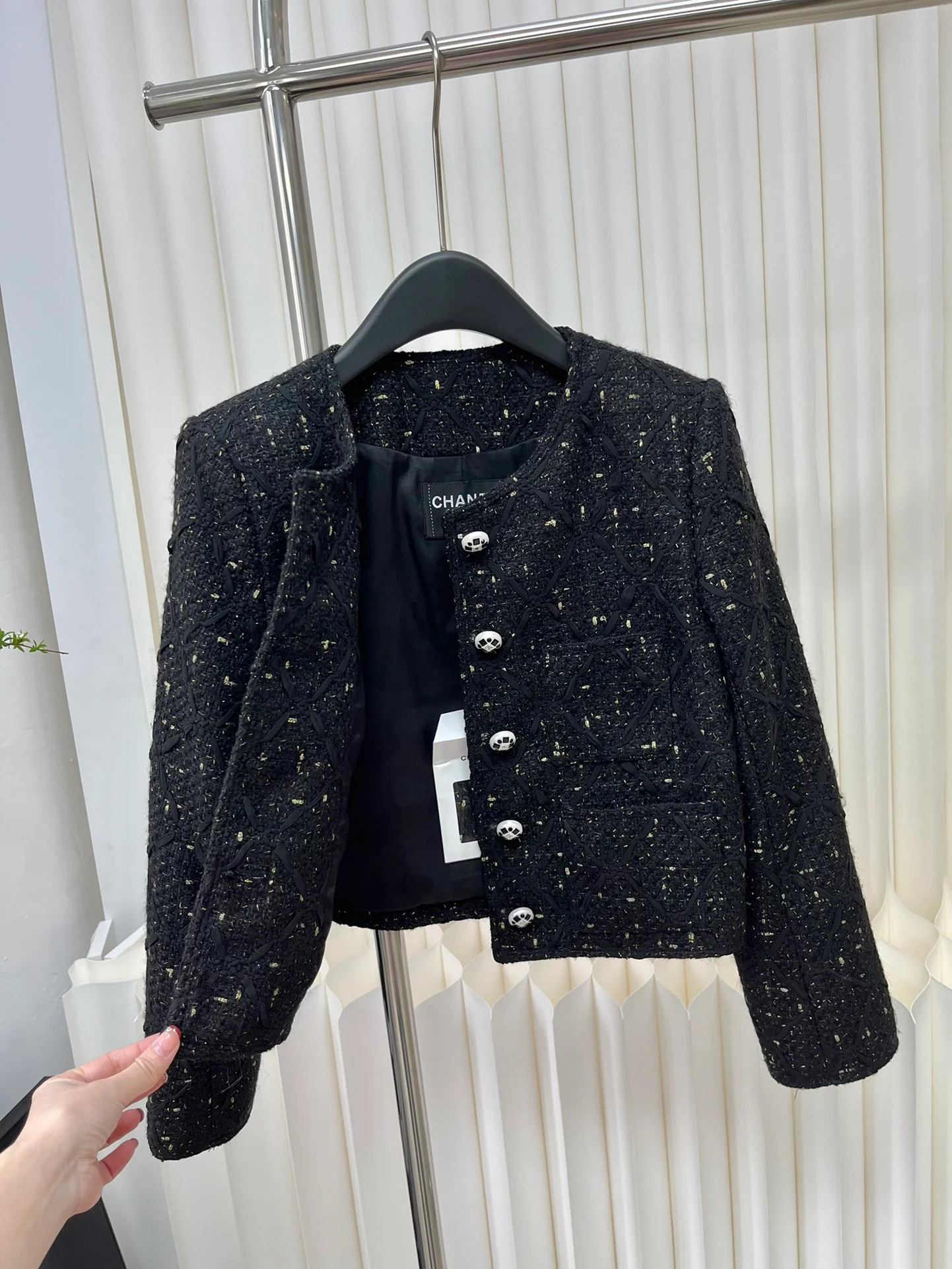 Куртка Chanel 2403 ?Камелия? — черная