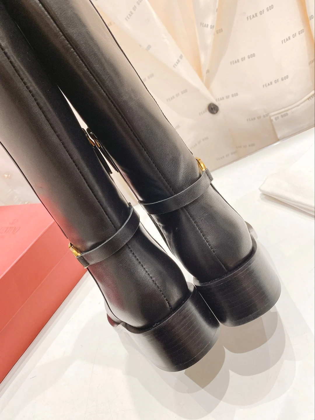 Valentino - Высокие сапоги - Черные