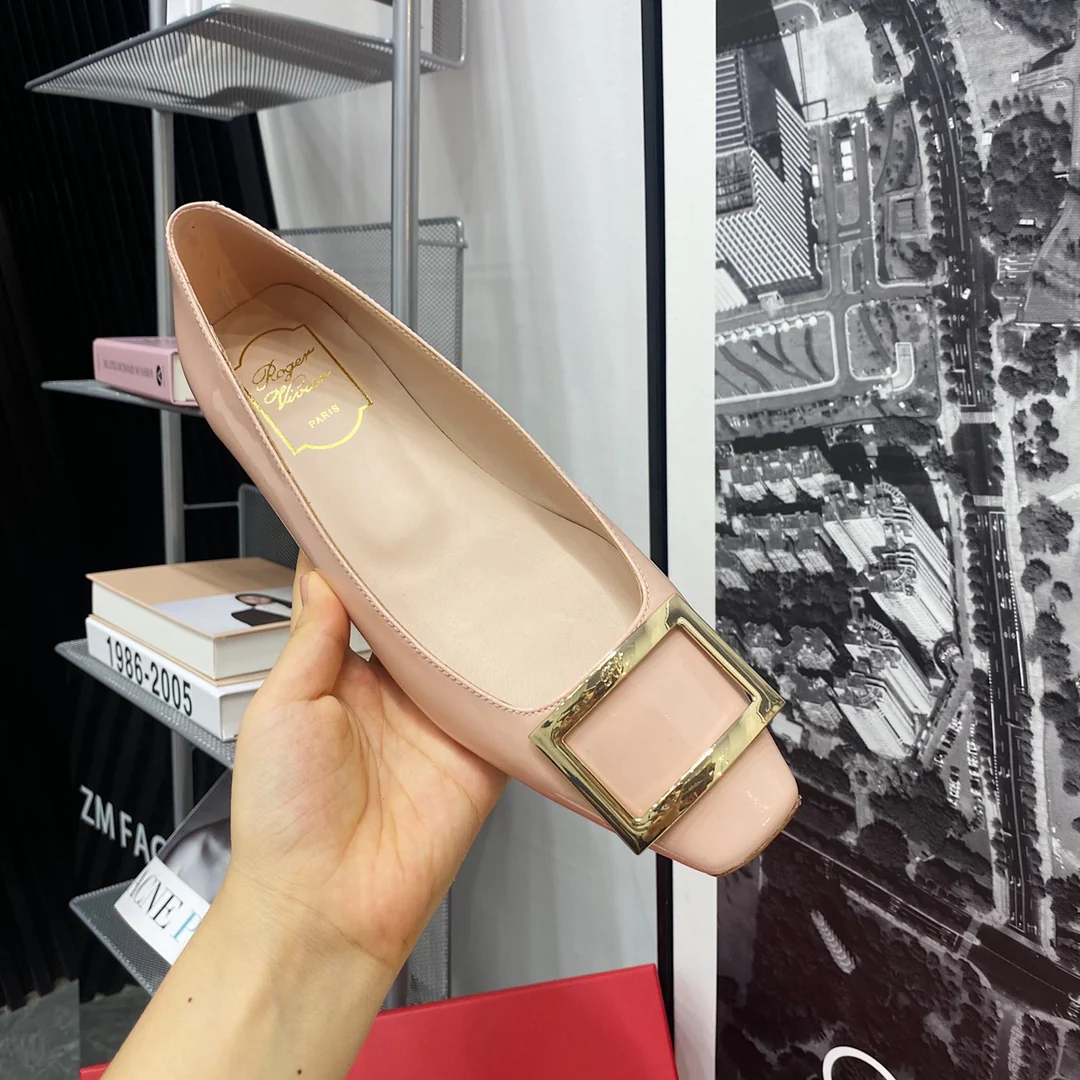 RV-Flat Square Toe-Cherloss Pink