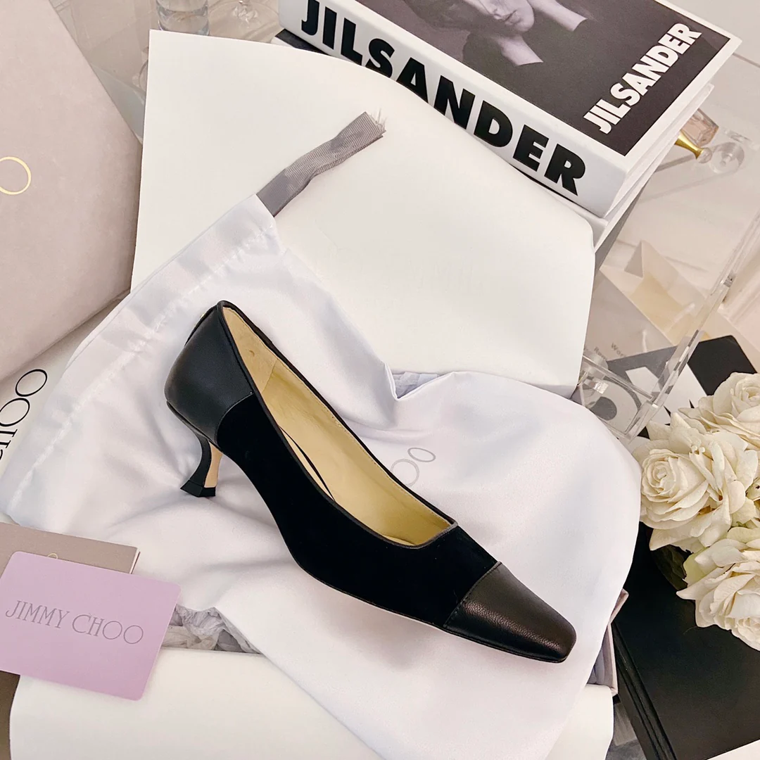 Туфли на низком каблуке Jimmy Retro с квадратным носком