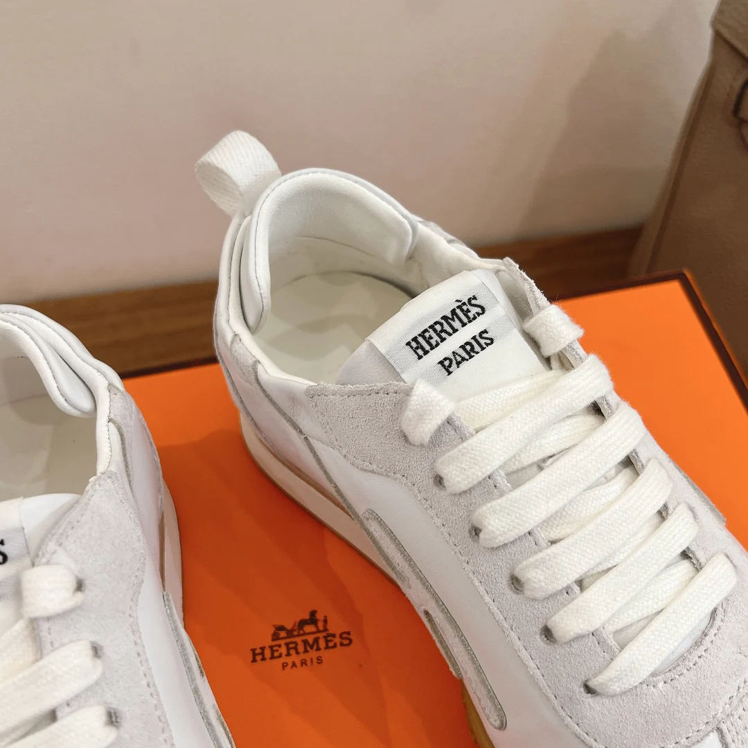 Повседневные туфли Hermes 2024 - белые