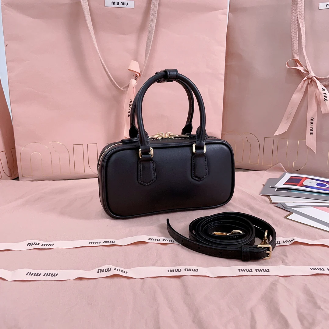 Miu Miu-5bb123-too-pretty-bowling handbag-small-black