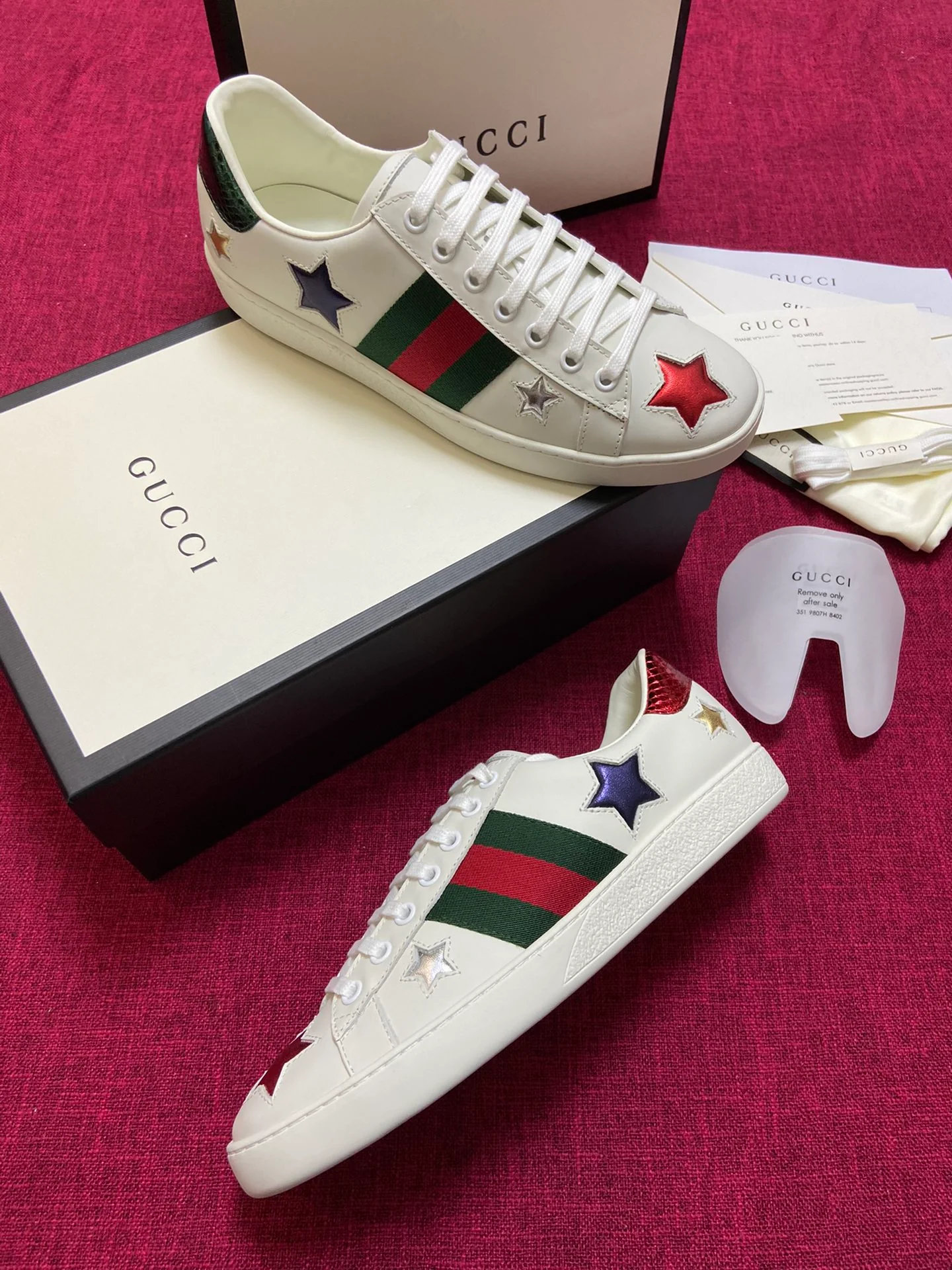 Gucci - Белые кроссовки - Кроссовки - Повседневная обувь - 12