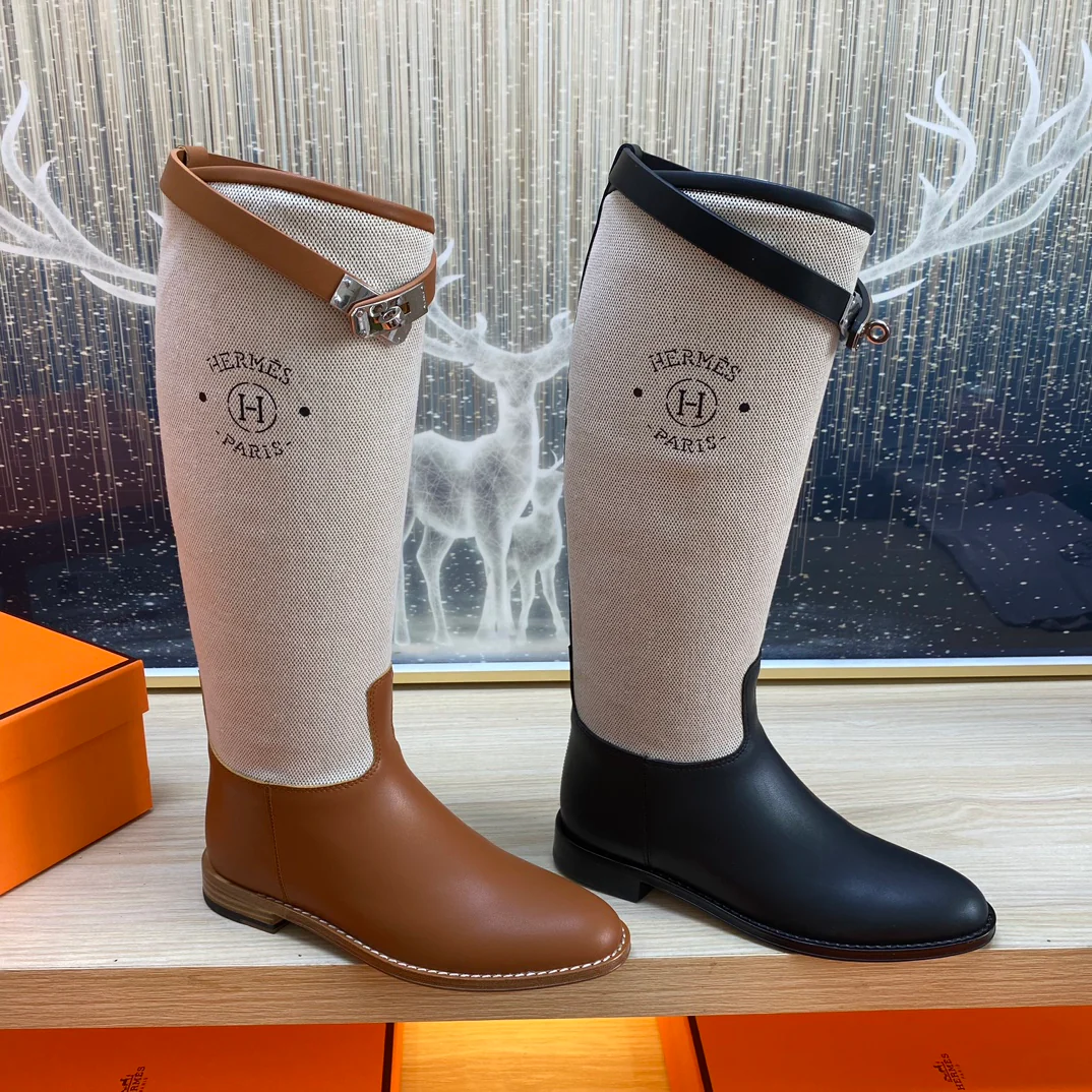 Сапоги на высоком каблуке Hermes 2024 — изображение из коллекции