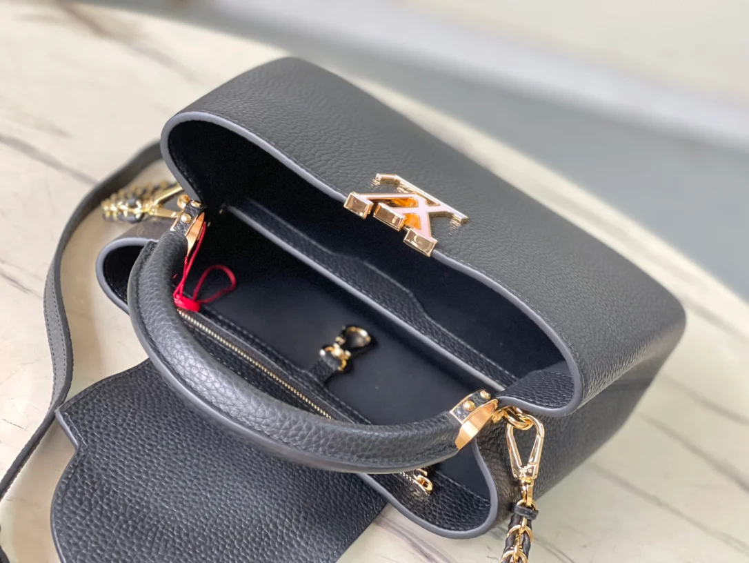 m23083-LV-capucines-bb Маленькая сумочка/сумка через плечо - черная