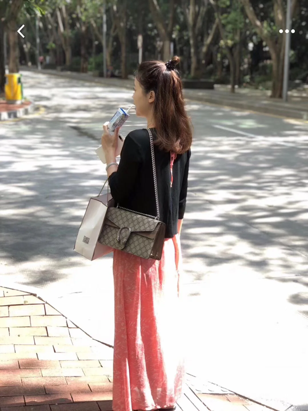 Gucci-经典酒神包-上身图分享