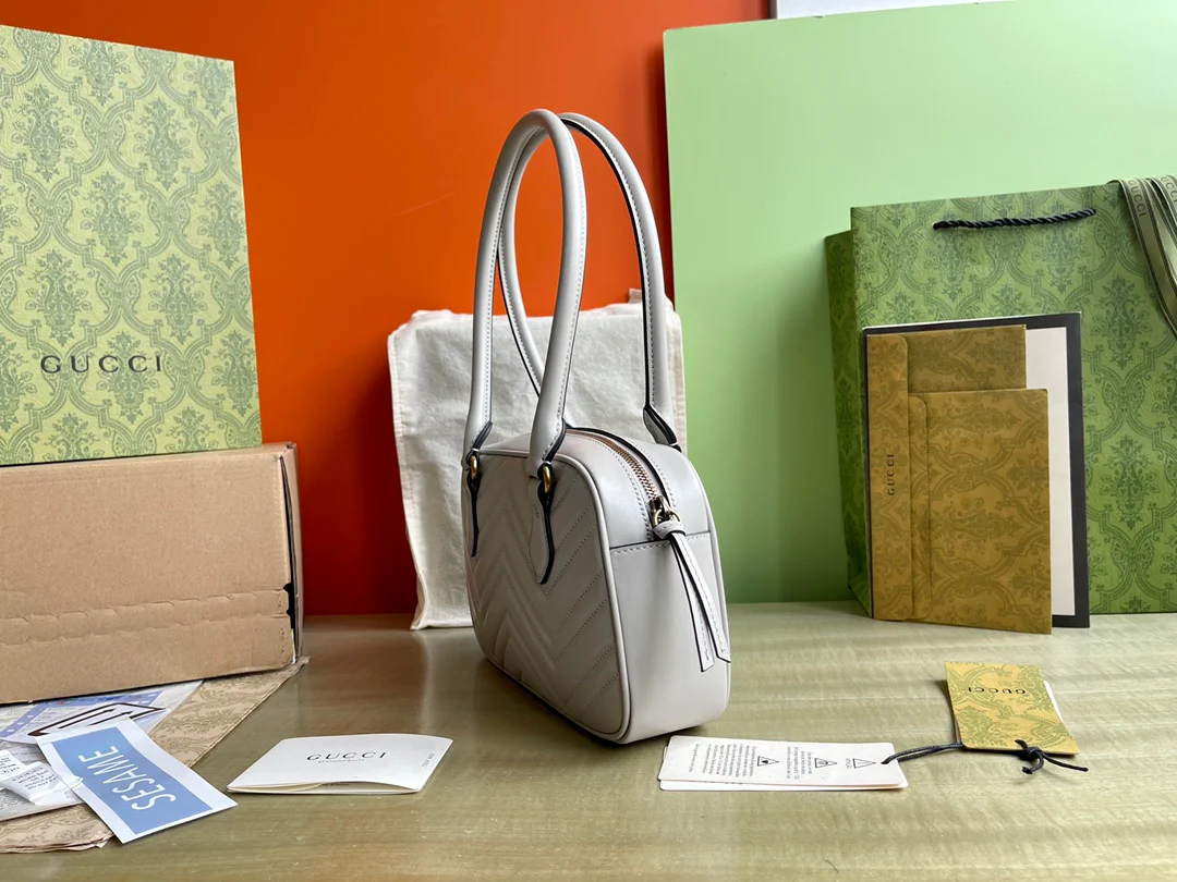 Сумка Gucci Marmont - светло-серая