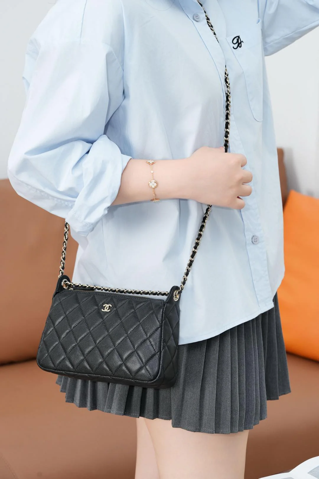 Chanel - Сумка Hidden Mahjong - Черная с золотой фурнитурой