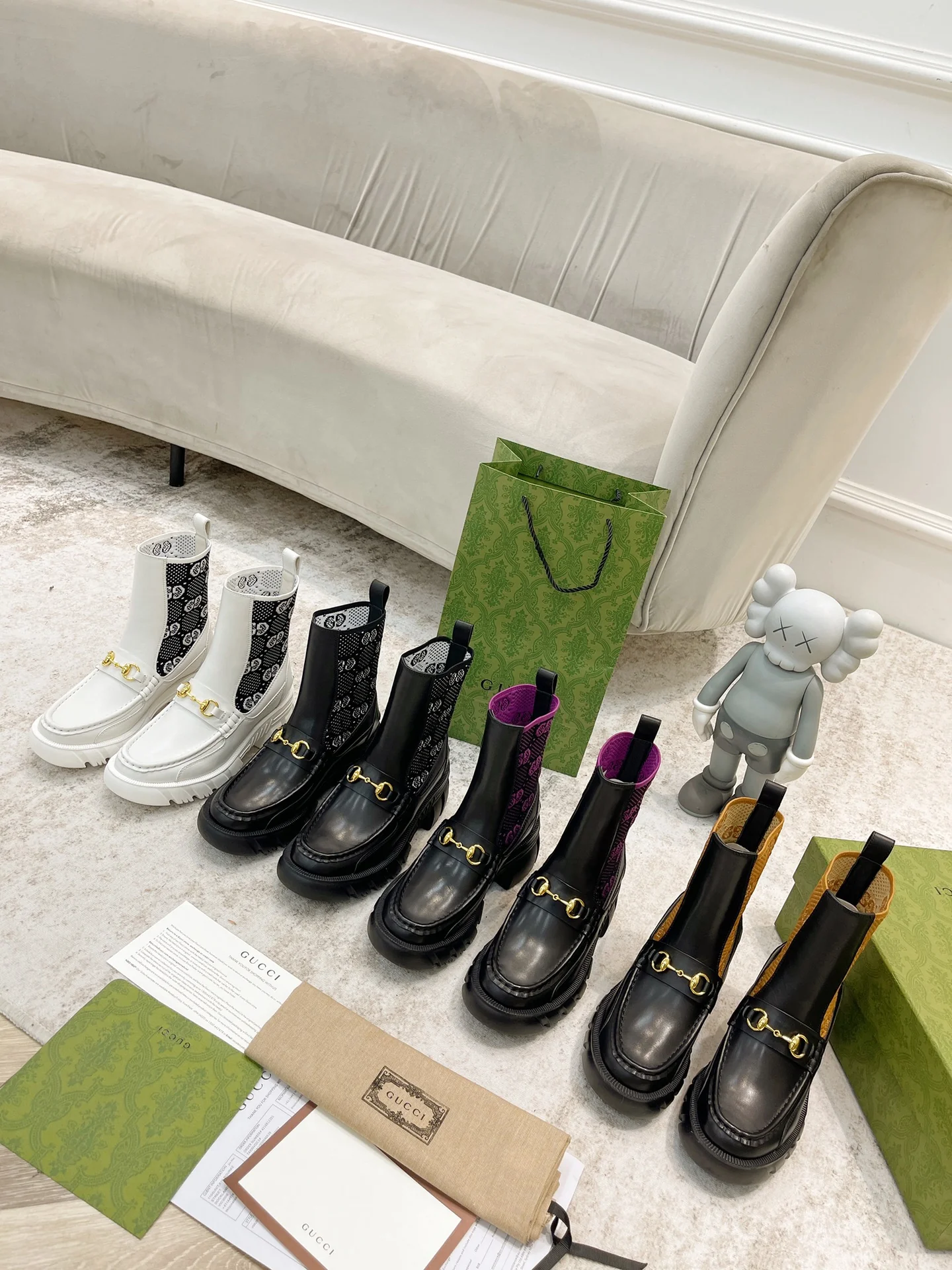 Ботинки Gucci 22ss Chelsea Loaf с эластичным поясом