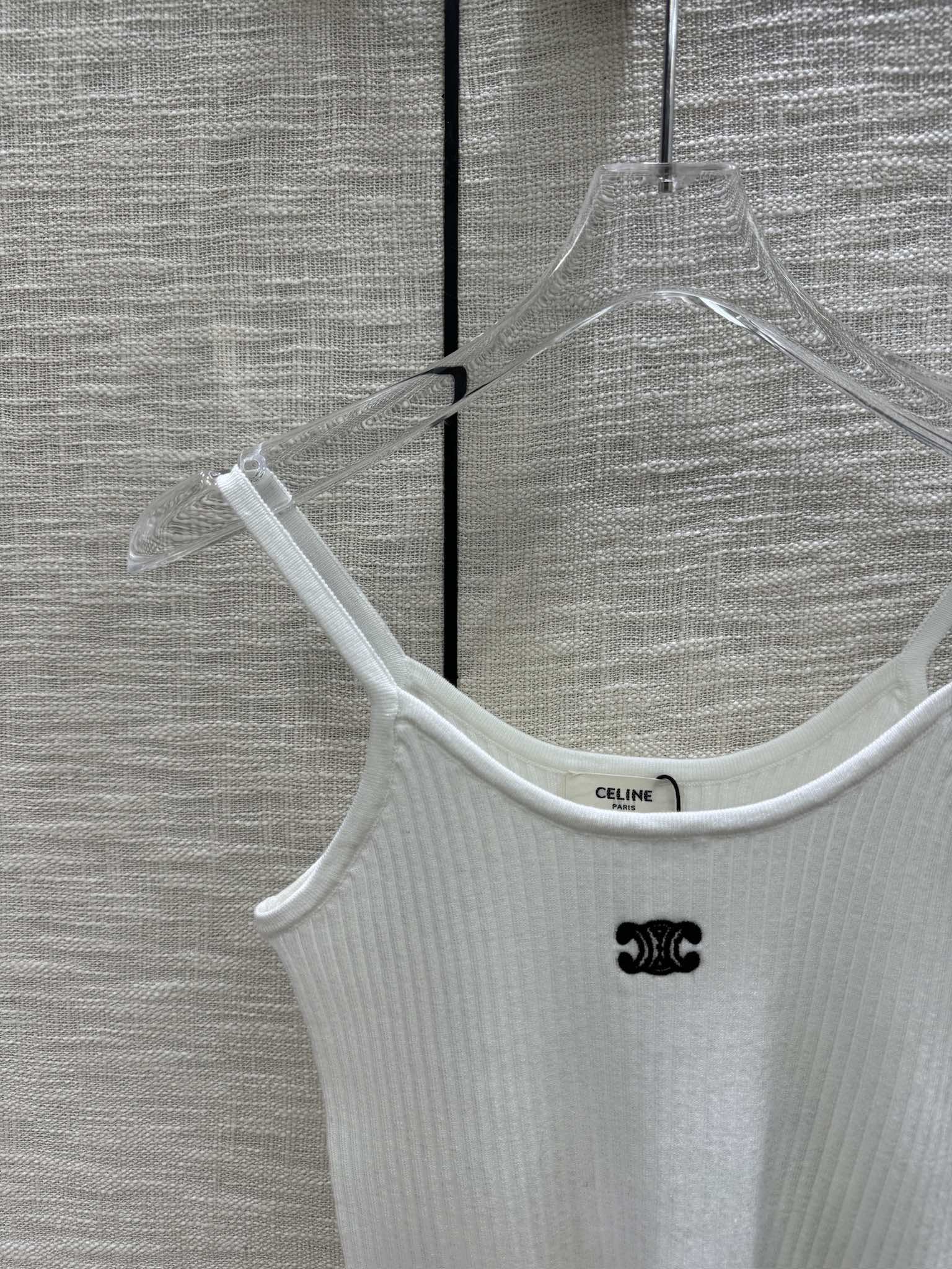 Вязаный жилет Celine-2403, белый