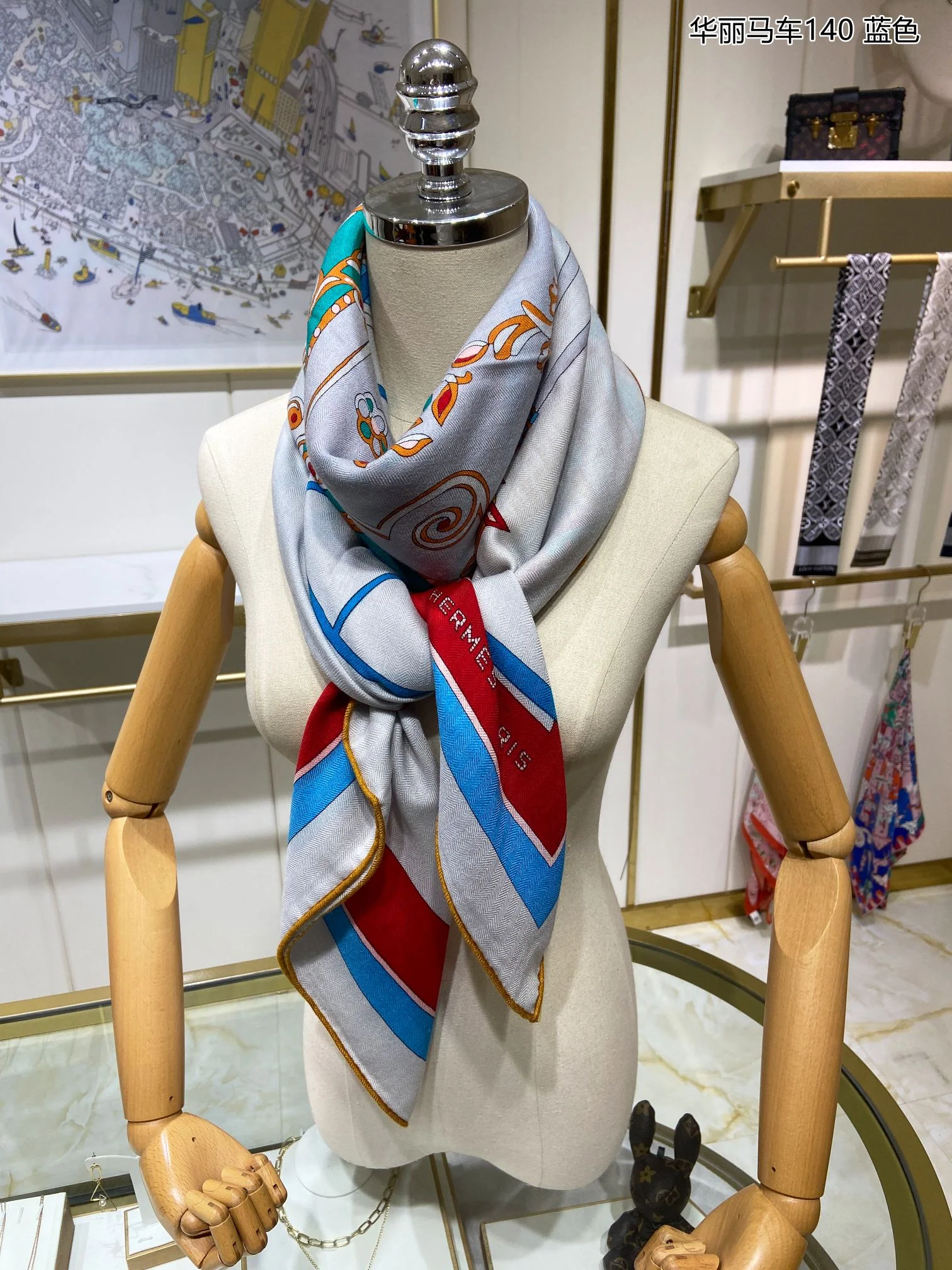 Hermes - Элегантный кашемировый шарф 