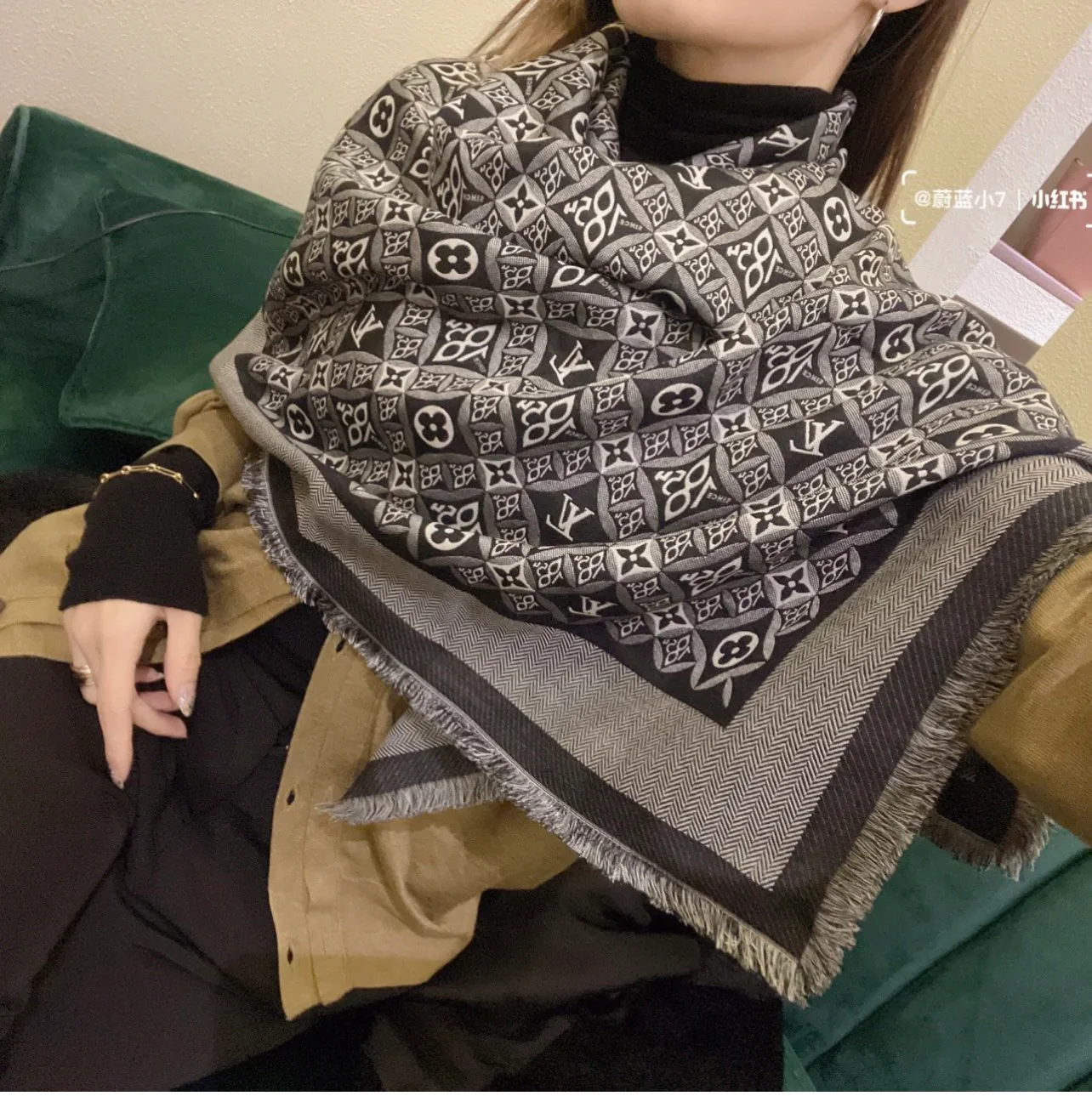 Шаль LV Monogram - 142 - 5 см - 1